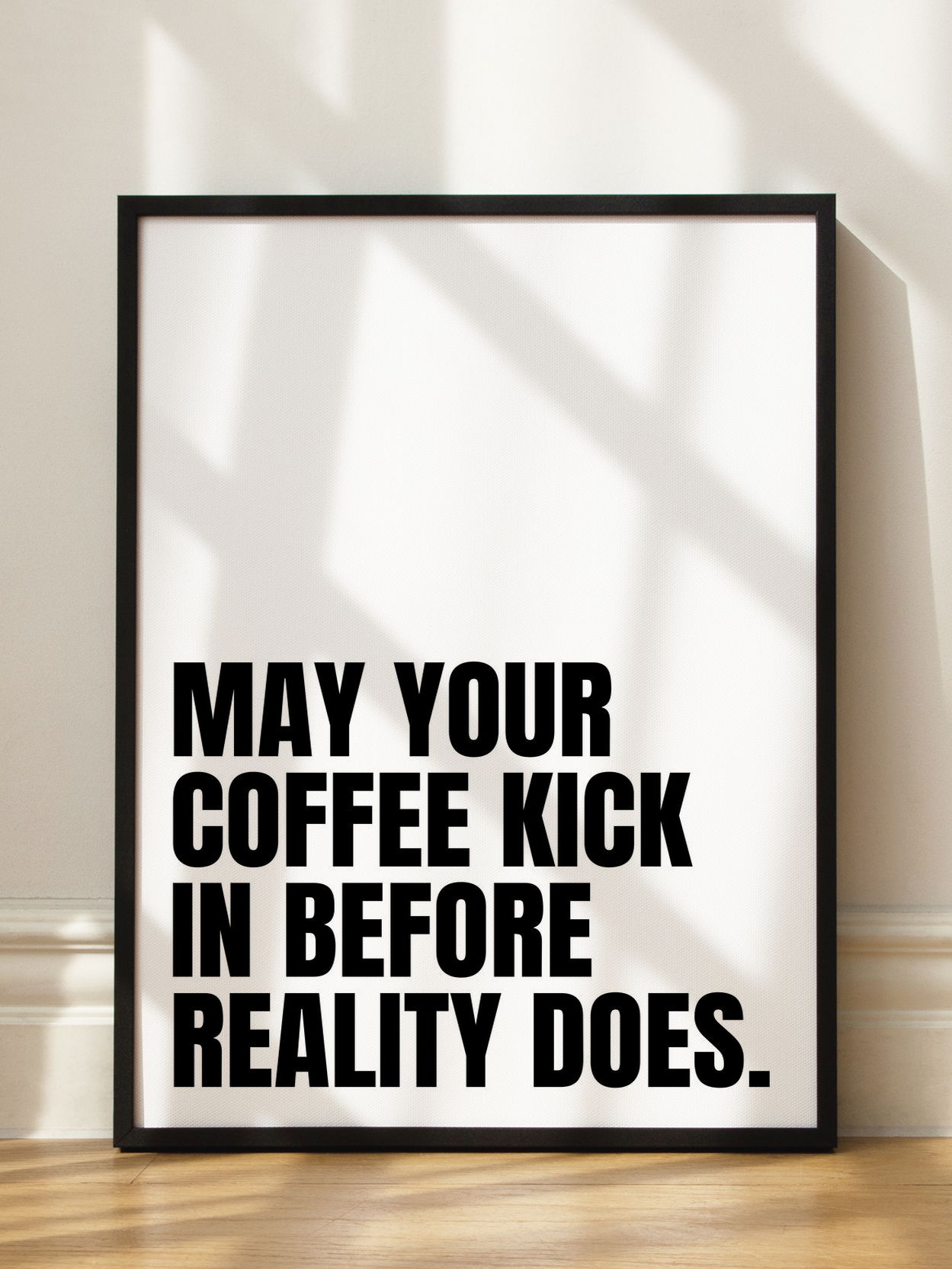 Coffee Quote Poster