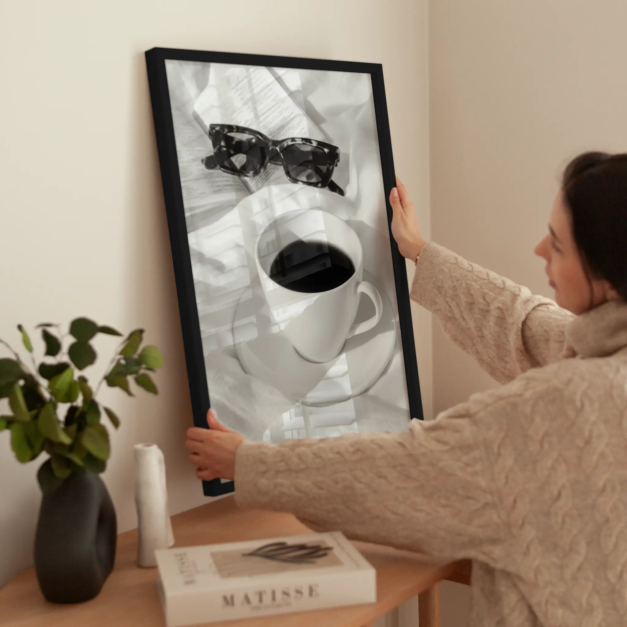 Coffee and Book wird aufgehängt