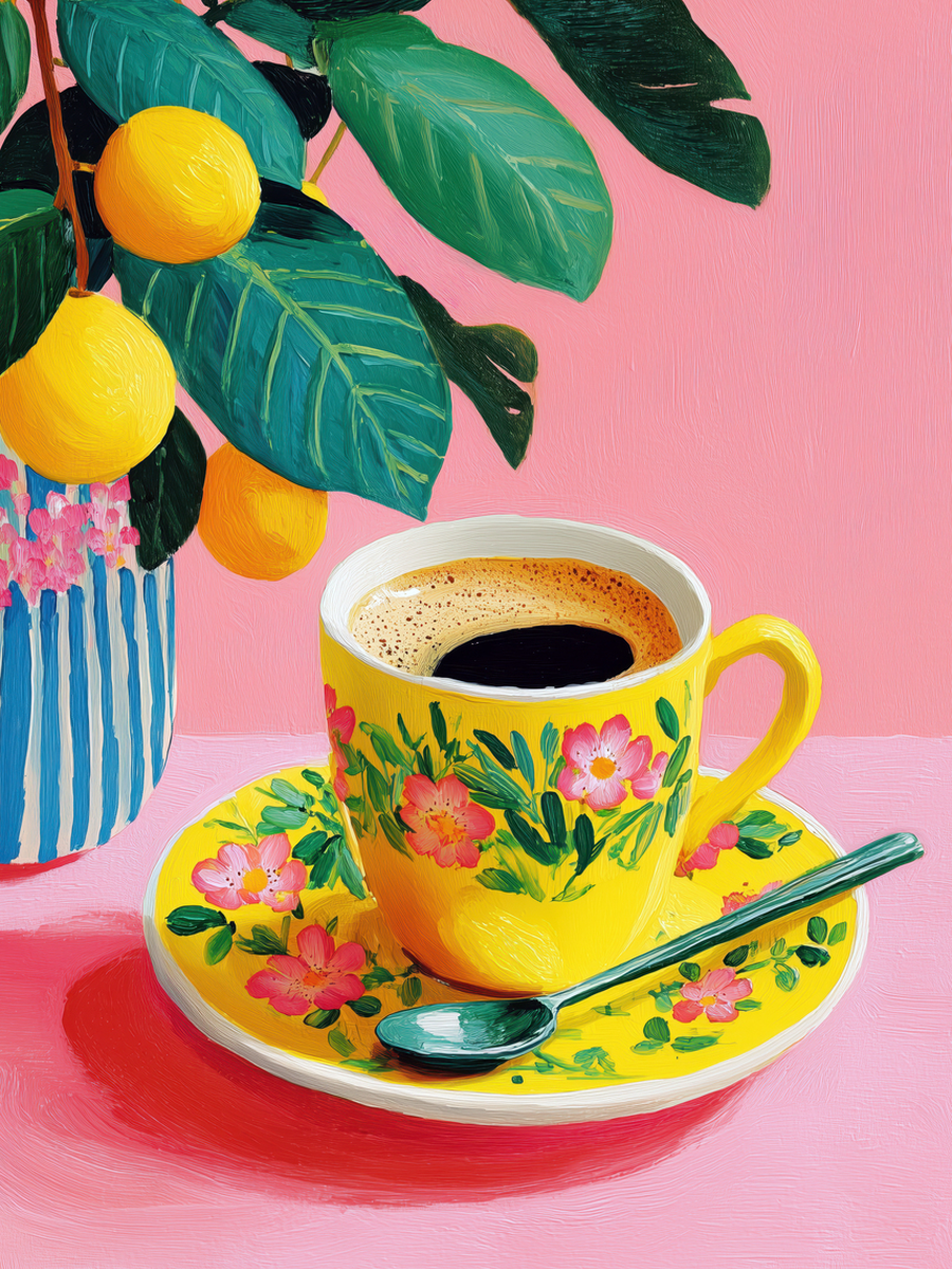 Coffee and Lemons Poster