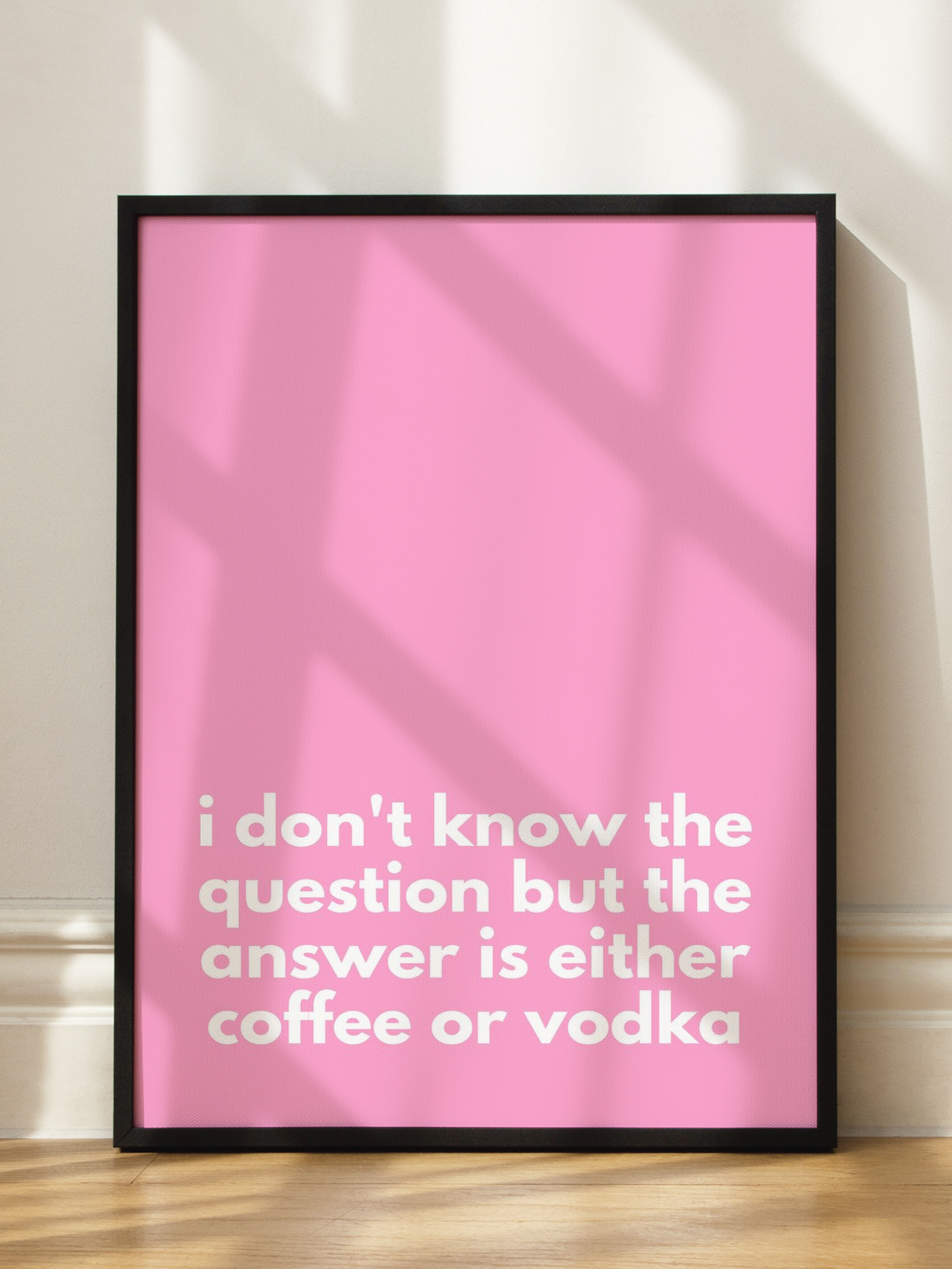 Coffee oder Vodka Quote
