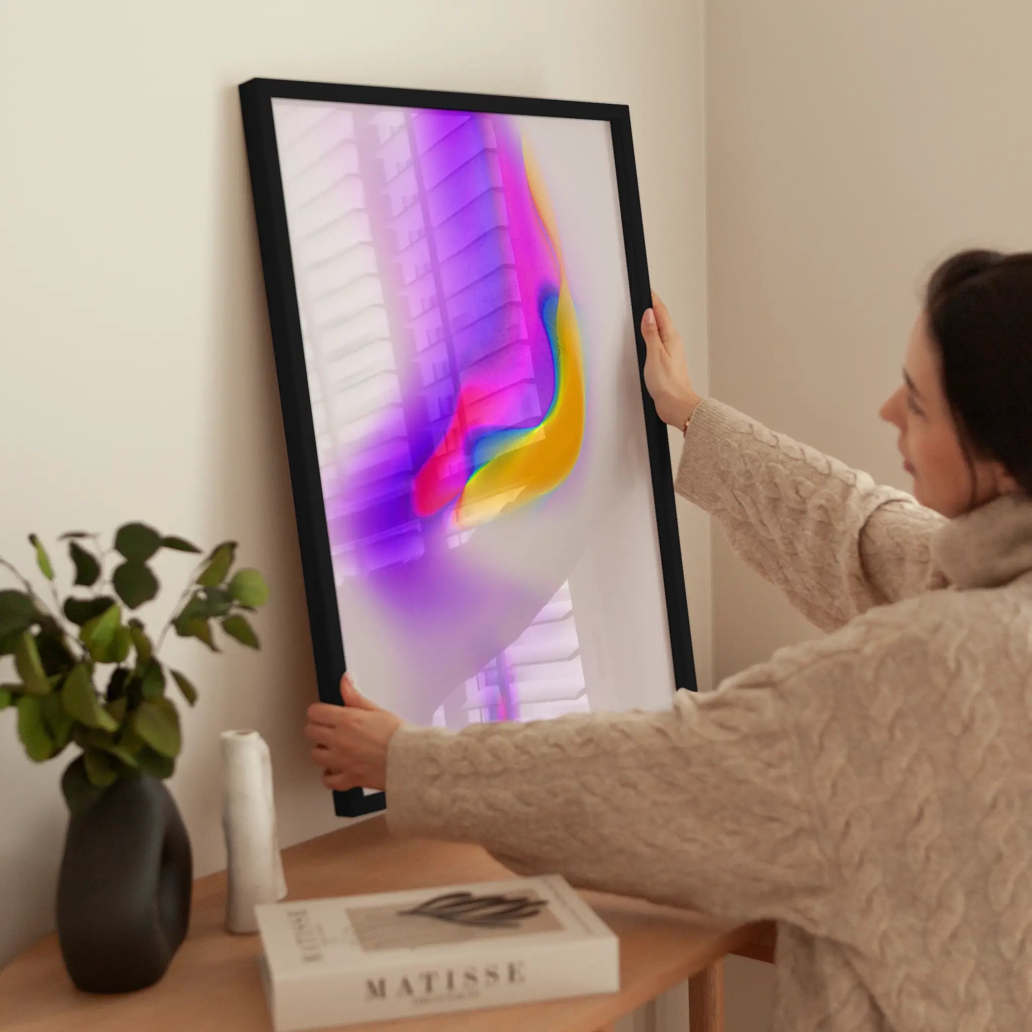 Color Surge wird aufgehängt