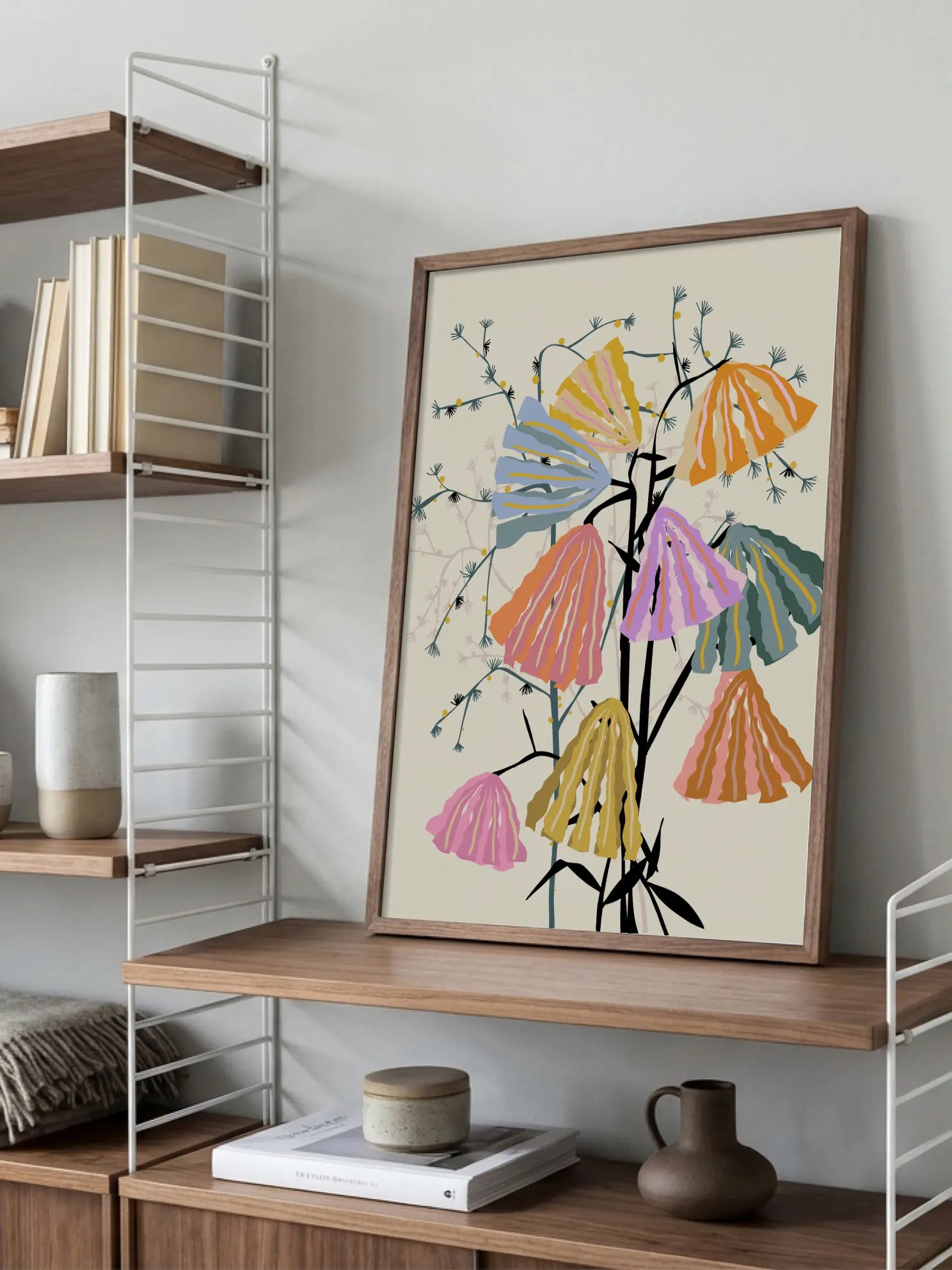 Colorful Bell Flowers Poster