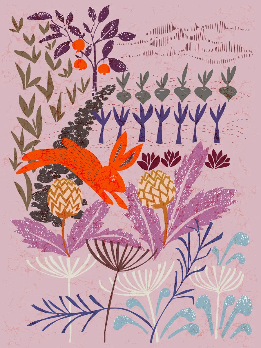 Colorful Botanical Garden Poster