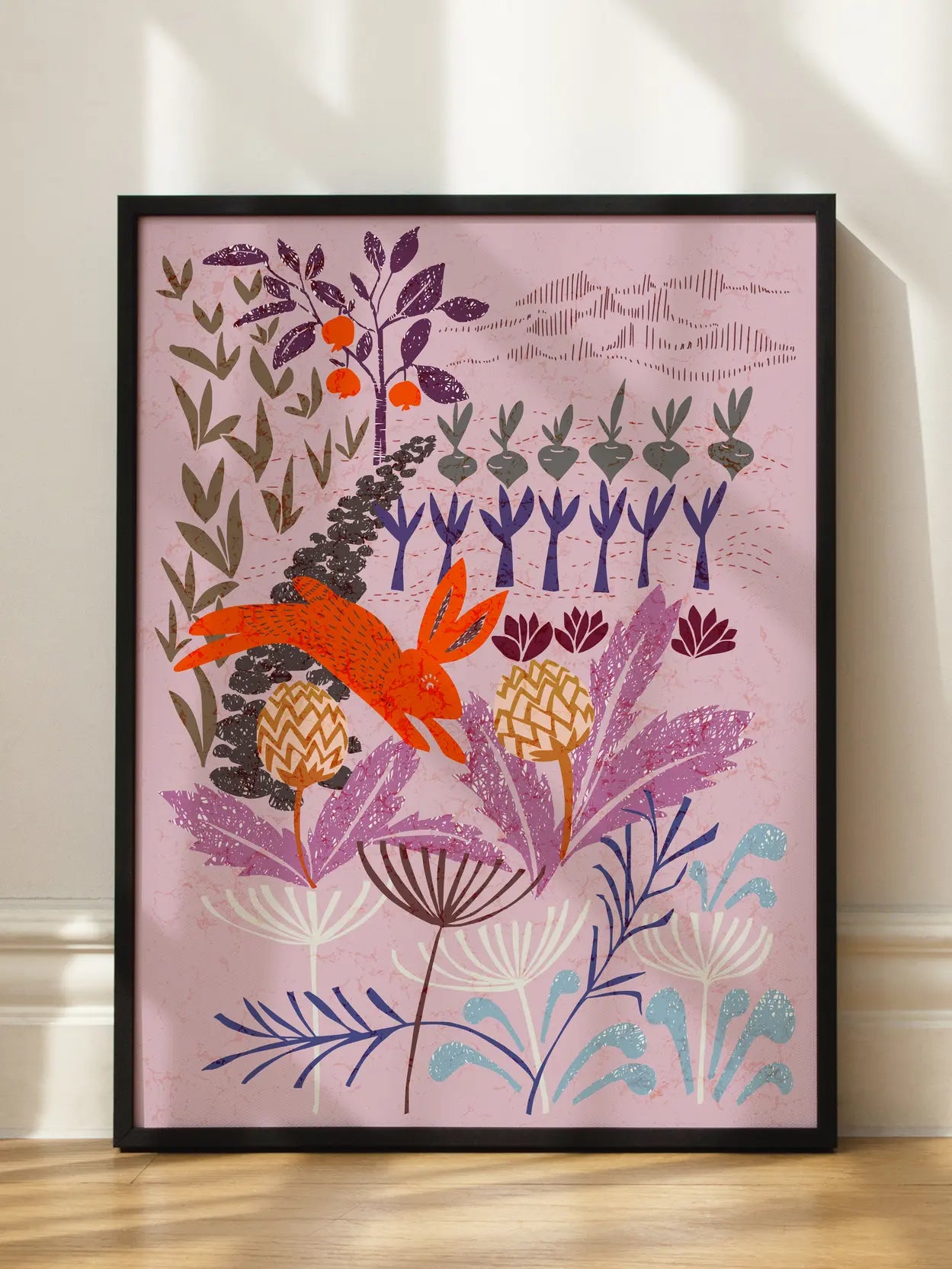 Colorful Botanical Garden Poster