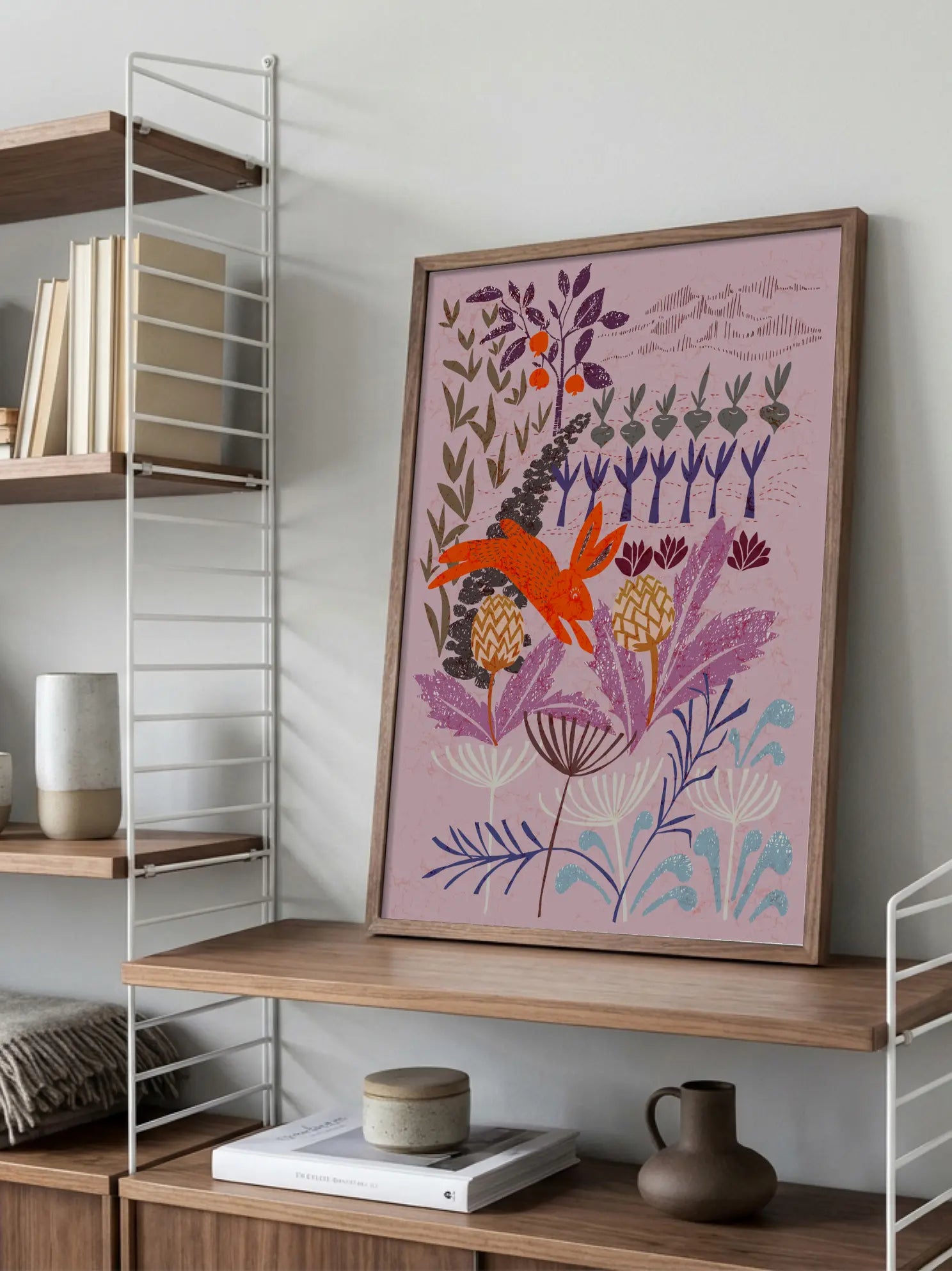 Colorful Botanical Garden Poster