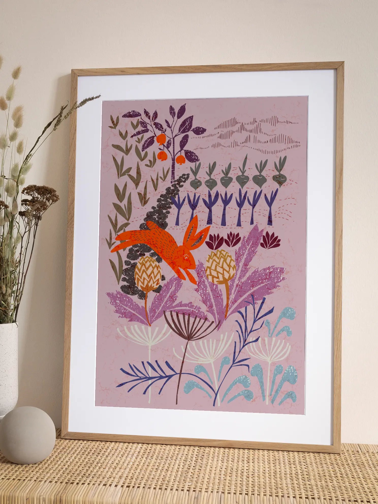 Colorful Botanical Garden Poster