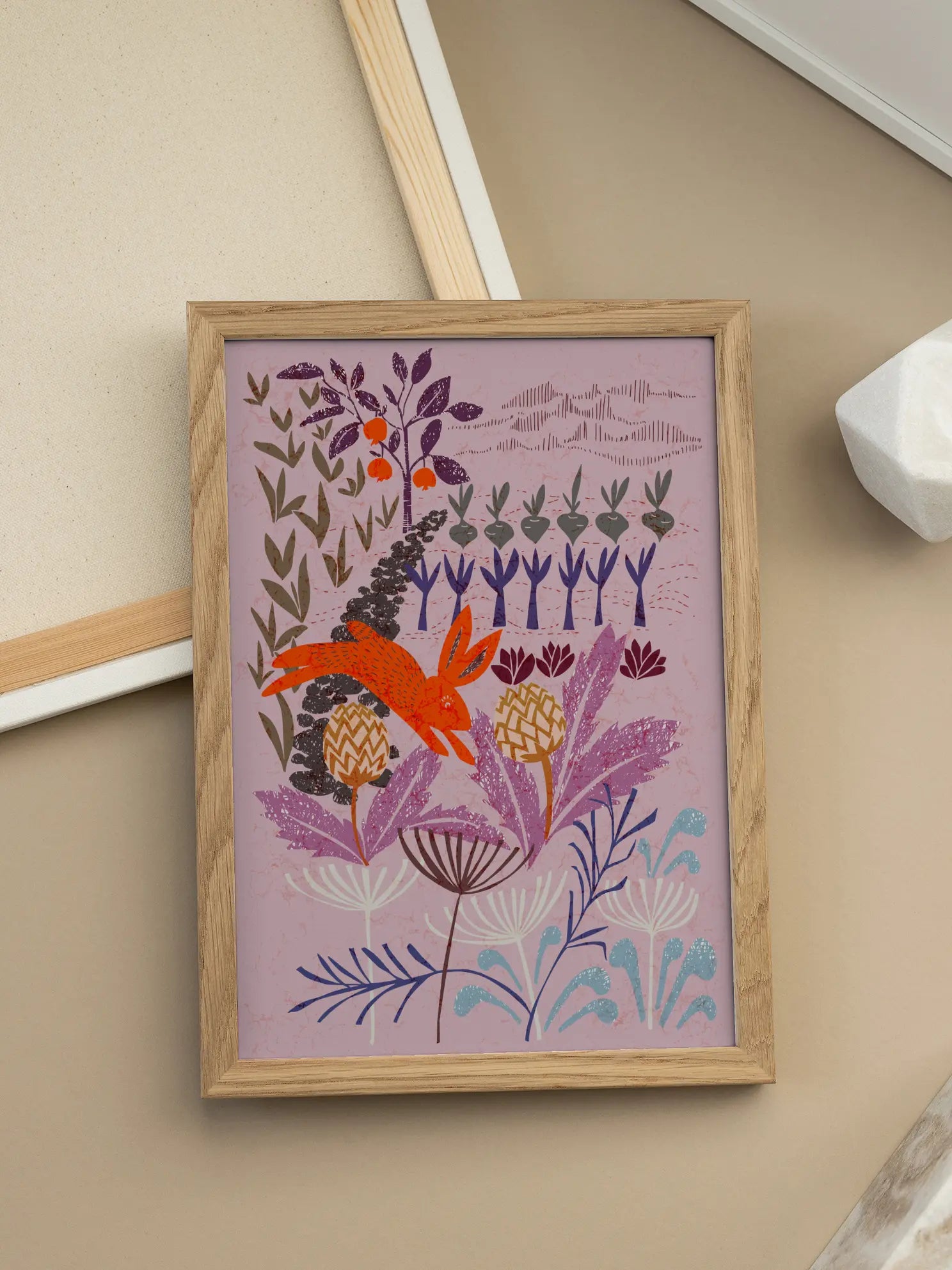 Colorful Botanical Garden Poster
