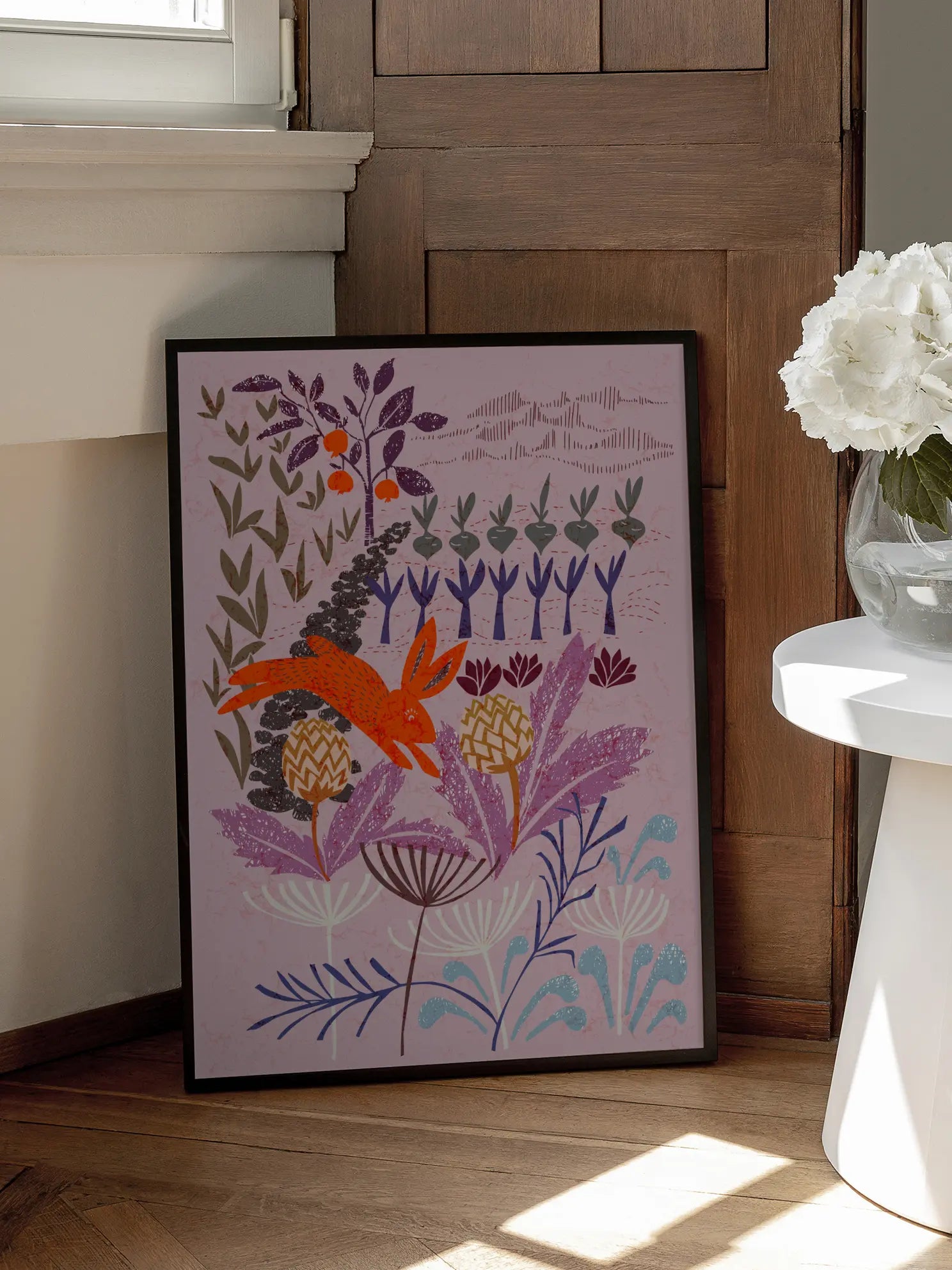 Colorful Botanical Garden Poster