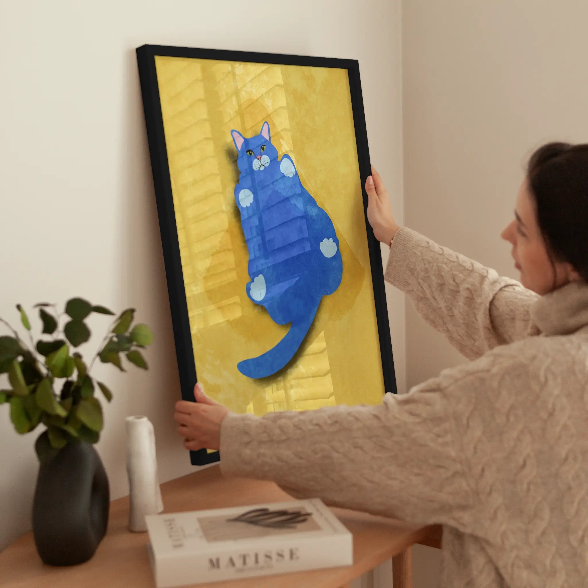 Colorful Cat wird aufgehängt