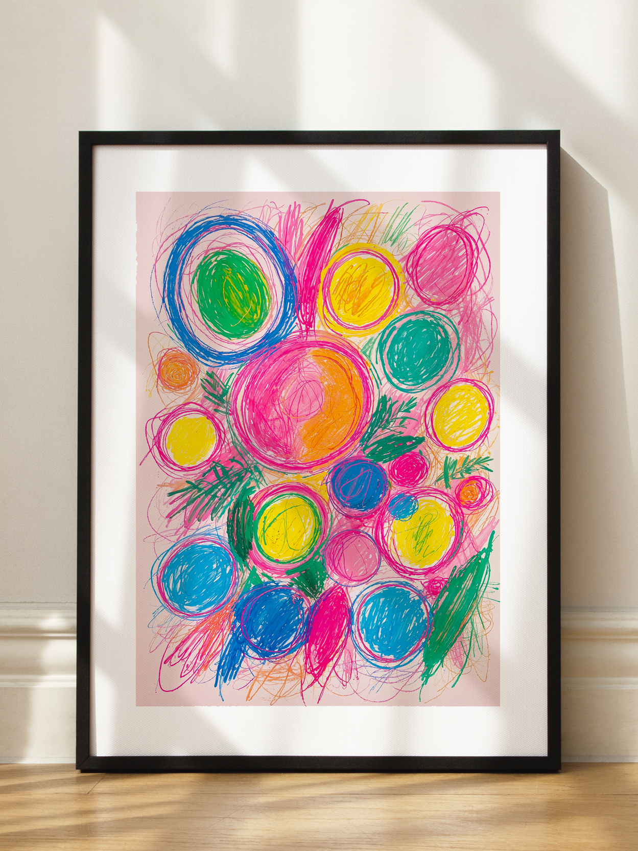 Colorful Crayon Circles