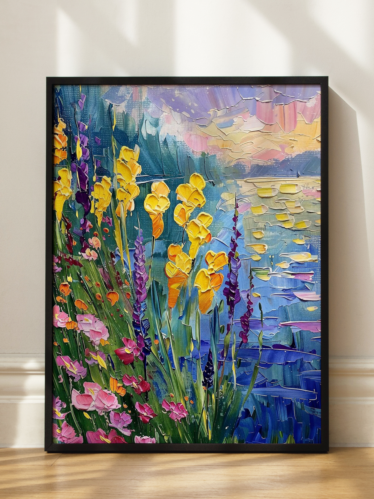 Colorful Floral Painting Poster