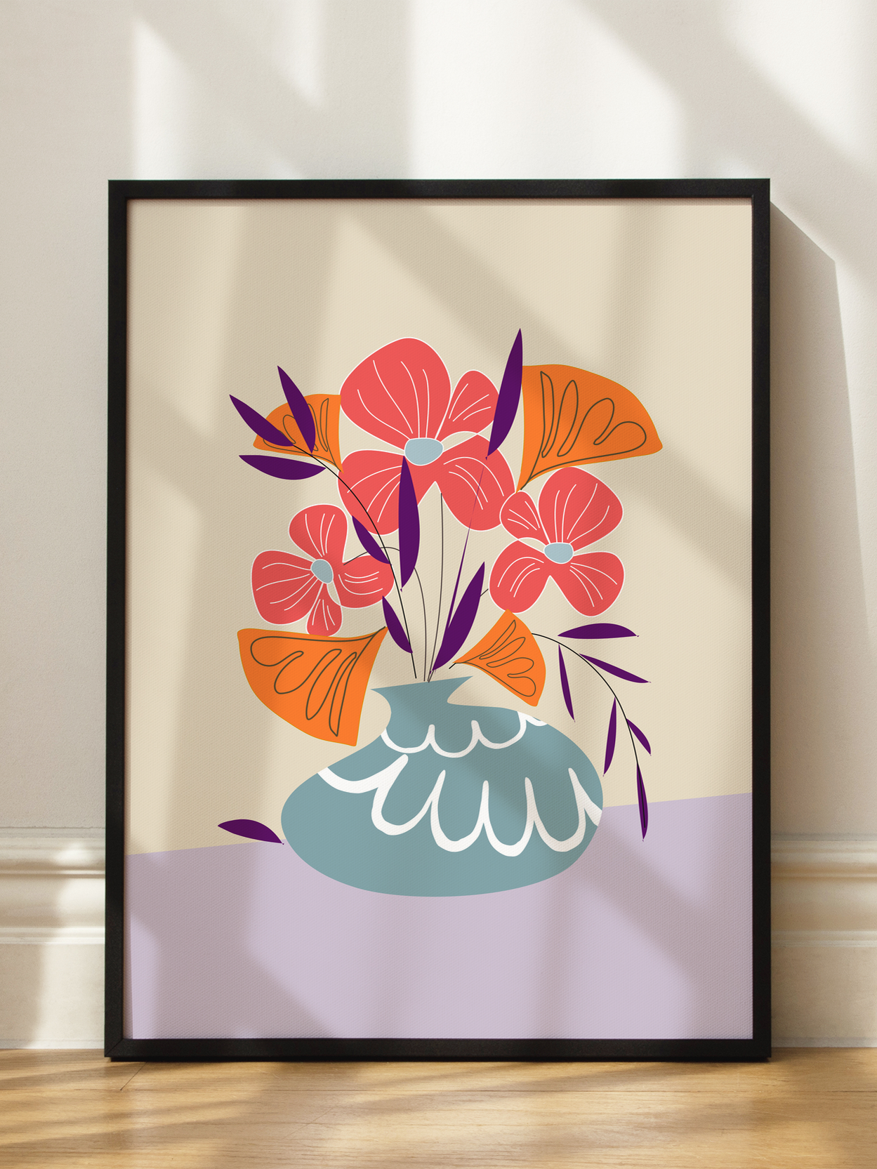 Colorful Floral Vase