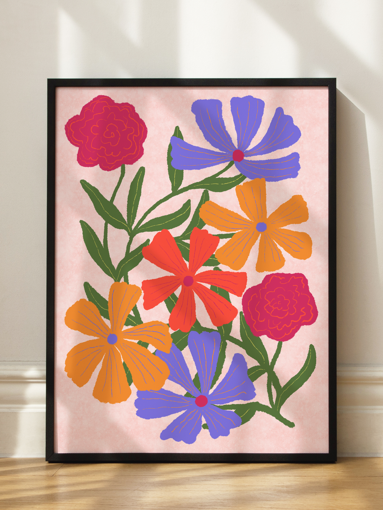Colorful Flowers Poster