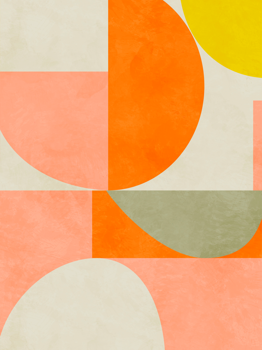 Colorful Geometrics No3 Poster