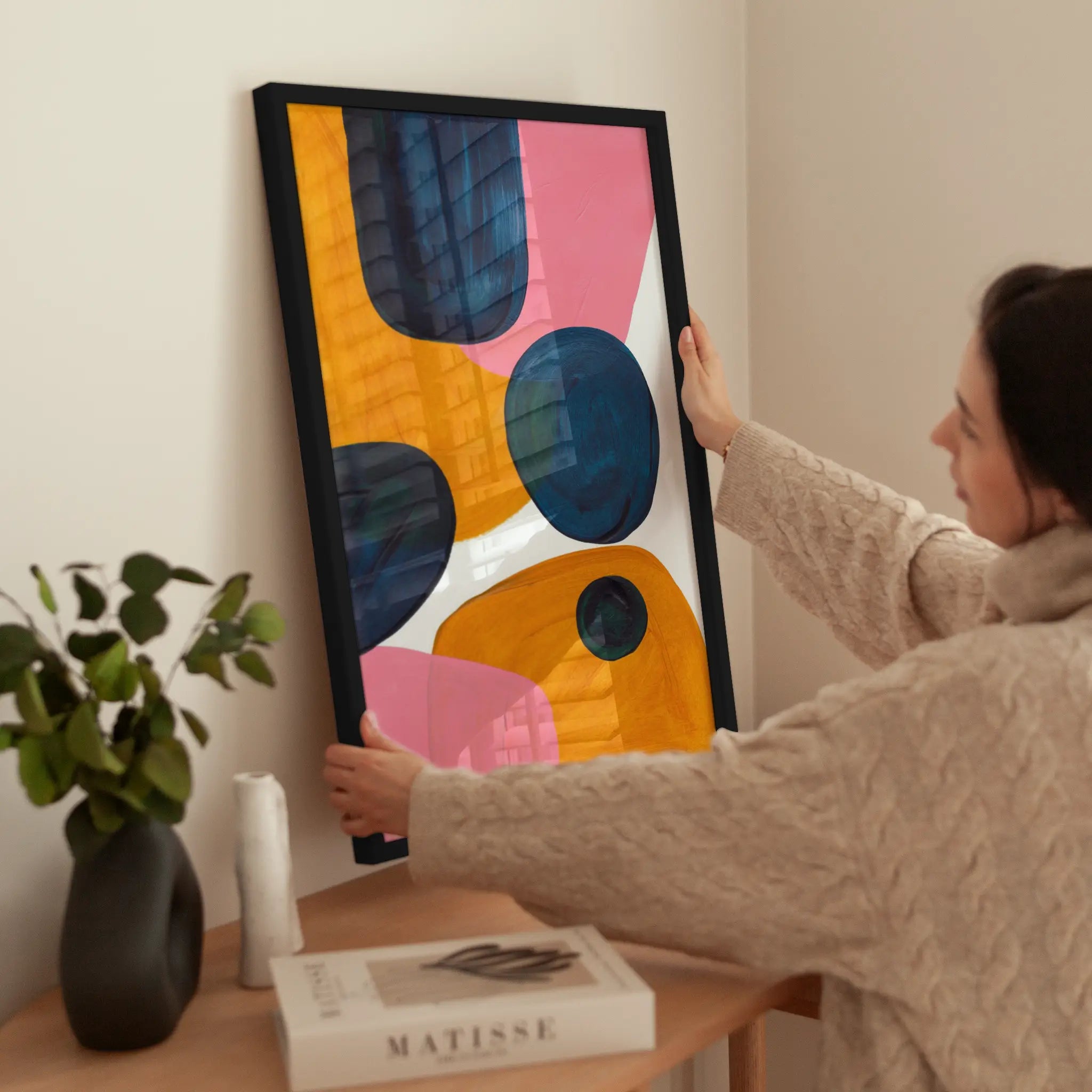 Colorful Graphic No3 wird aufgehängt