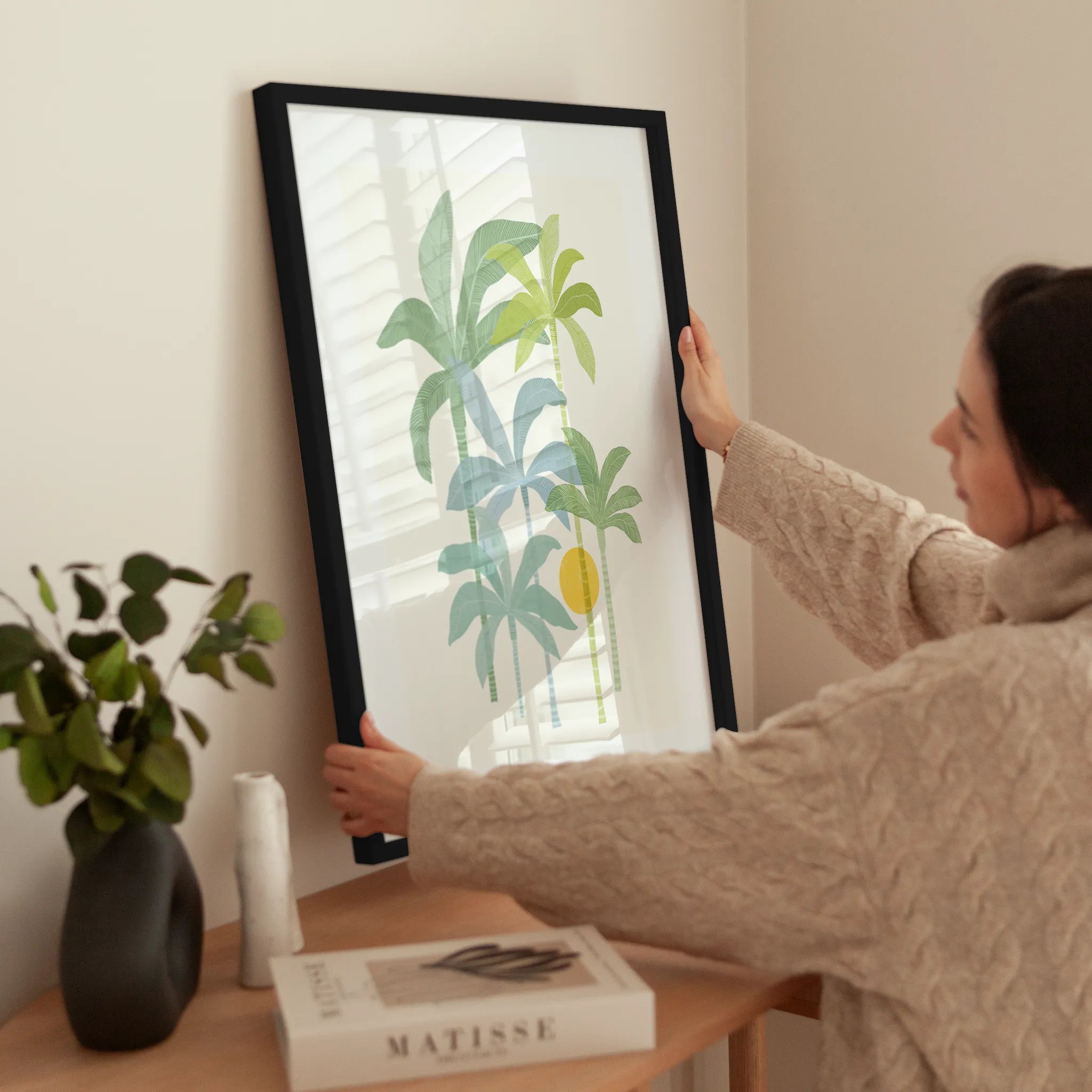 Colorful Palm Trees wird aufgehängt