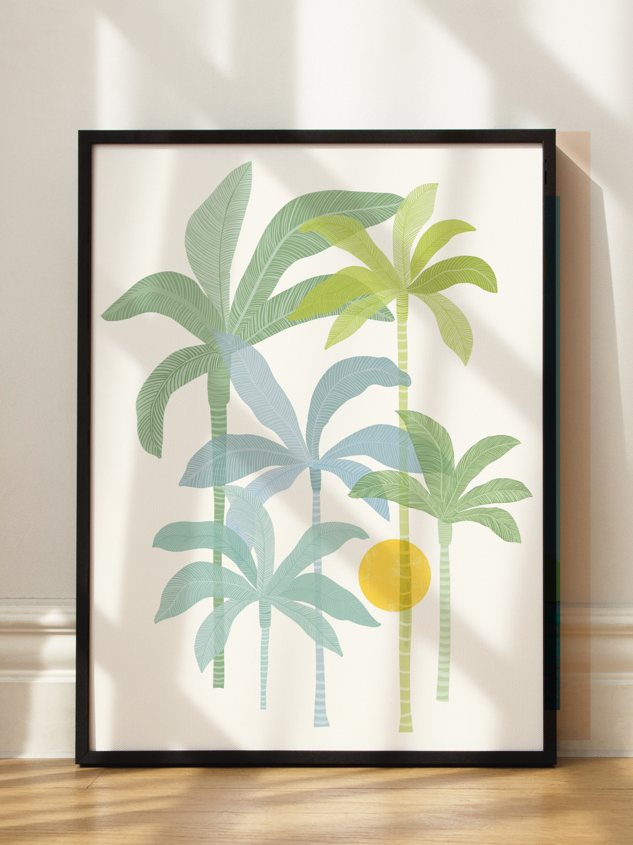 Colorful Palm Trees