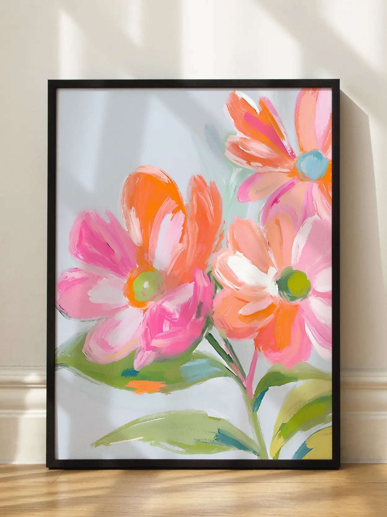 Colorful Pink Orange Flowers