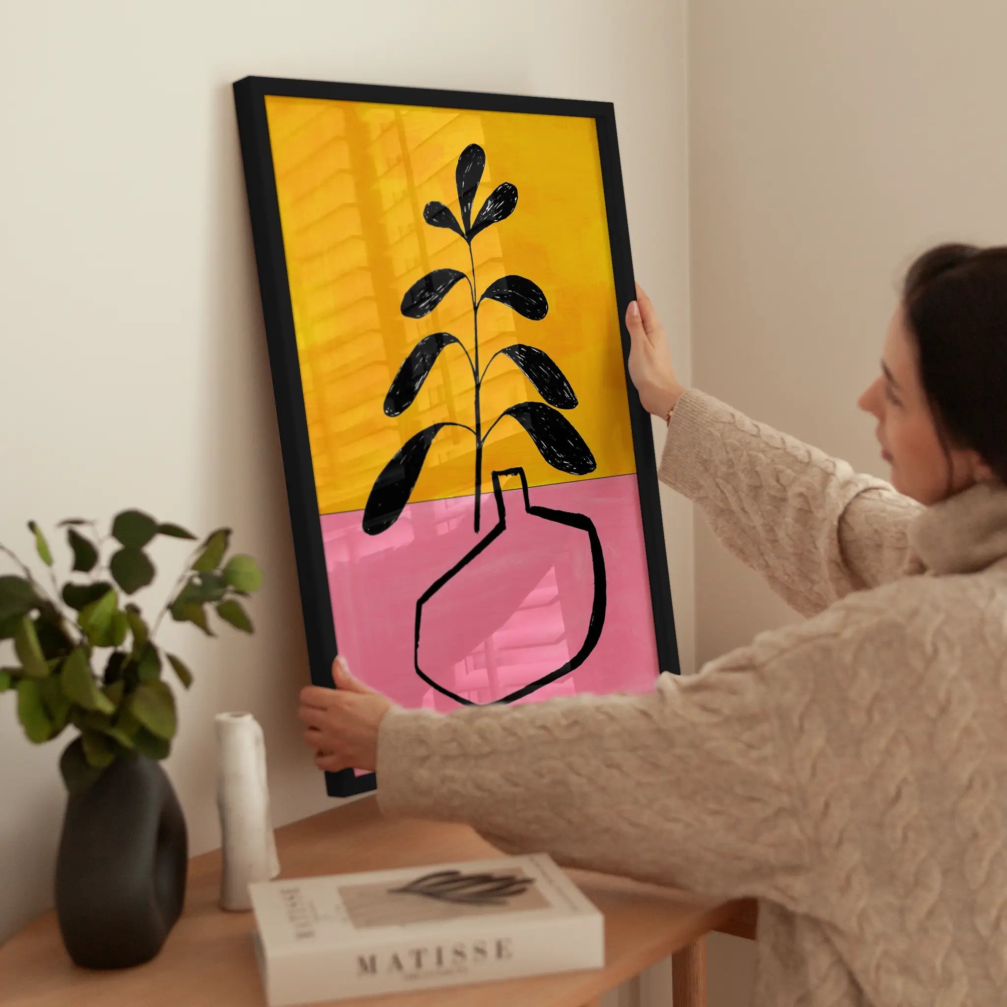 Colorful Plant wird aufgehängt