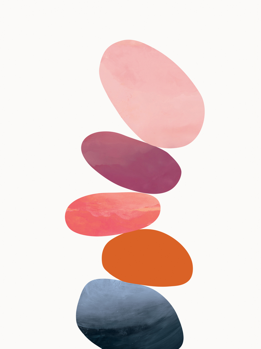 Colorful Stones Poster