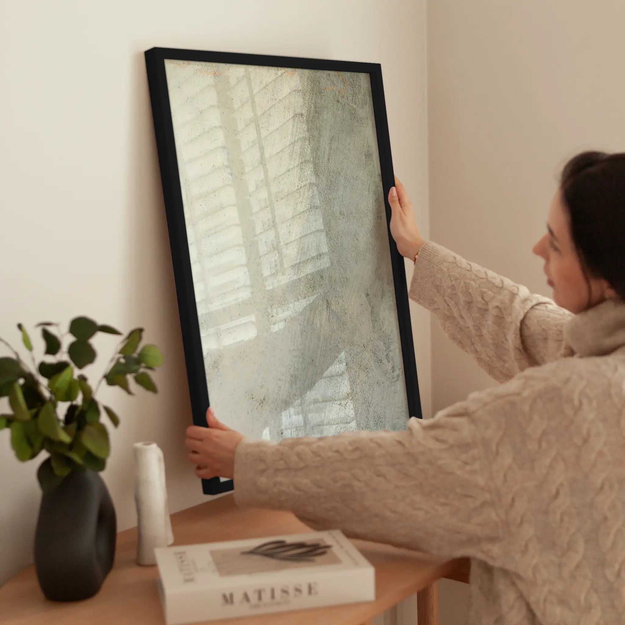 Concrete Texture wird aufgehängt