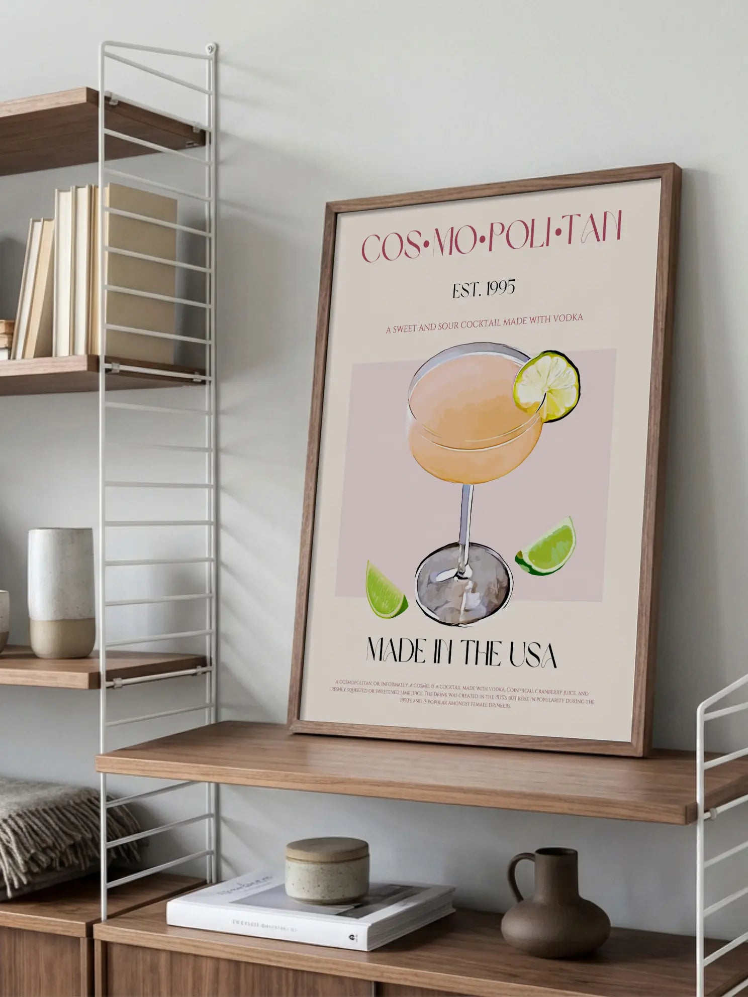 Cosmopolitan Cocktail Poster