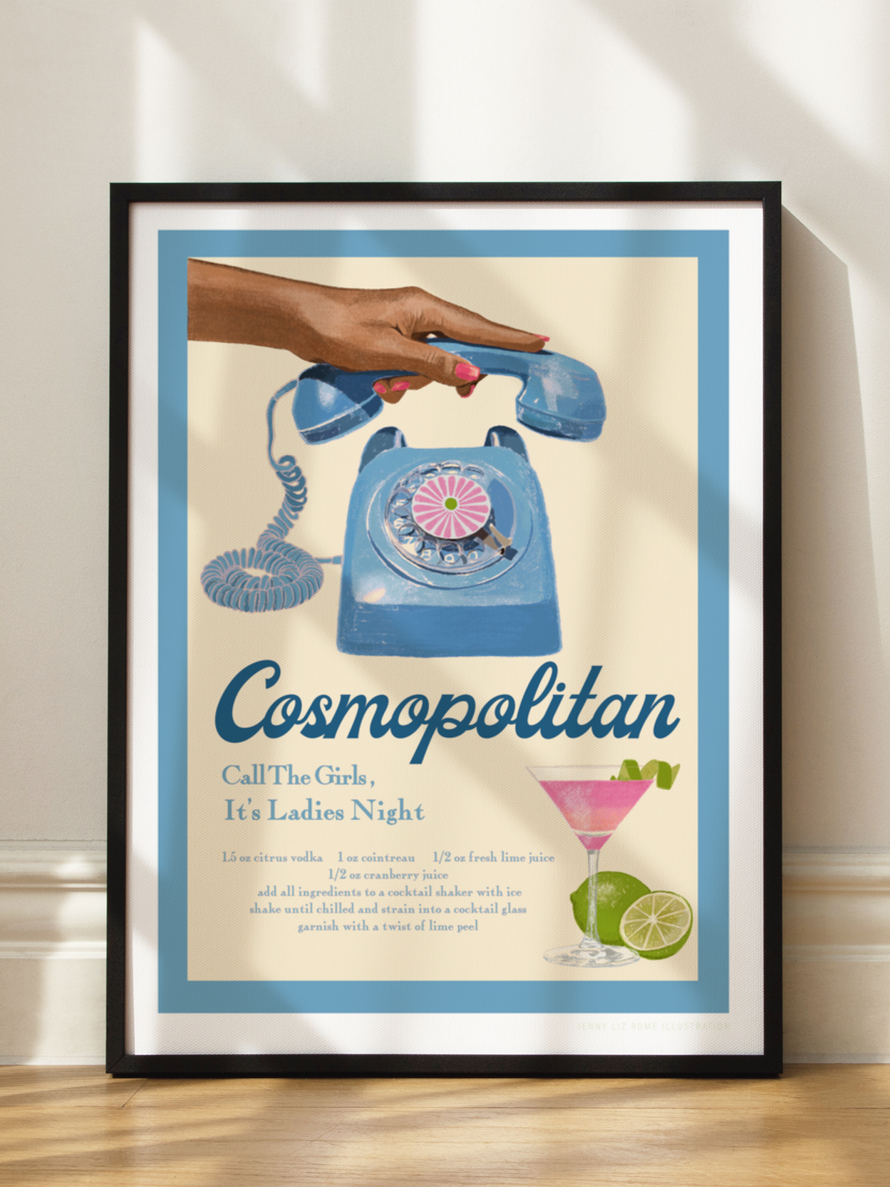 Cosmopolitan Cocktail Blue