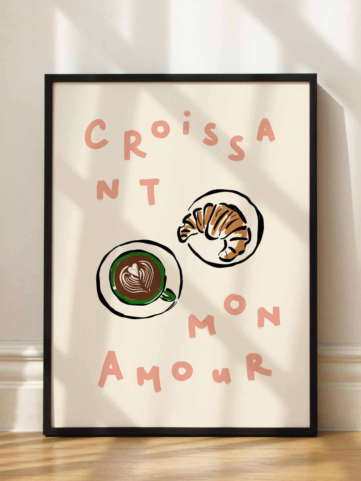 Croissant Mon Amour Poster