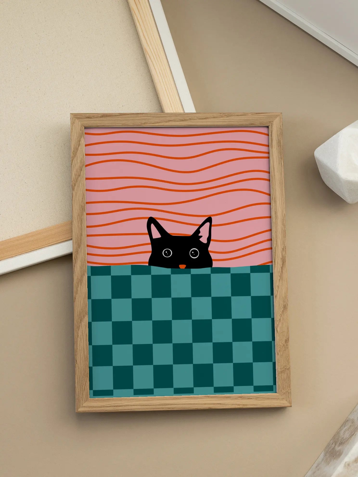 Curious Cat Poster