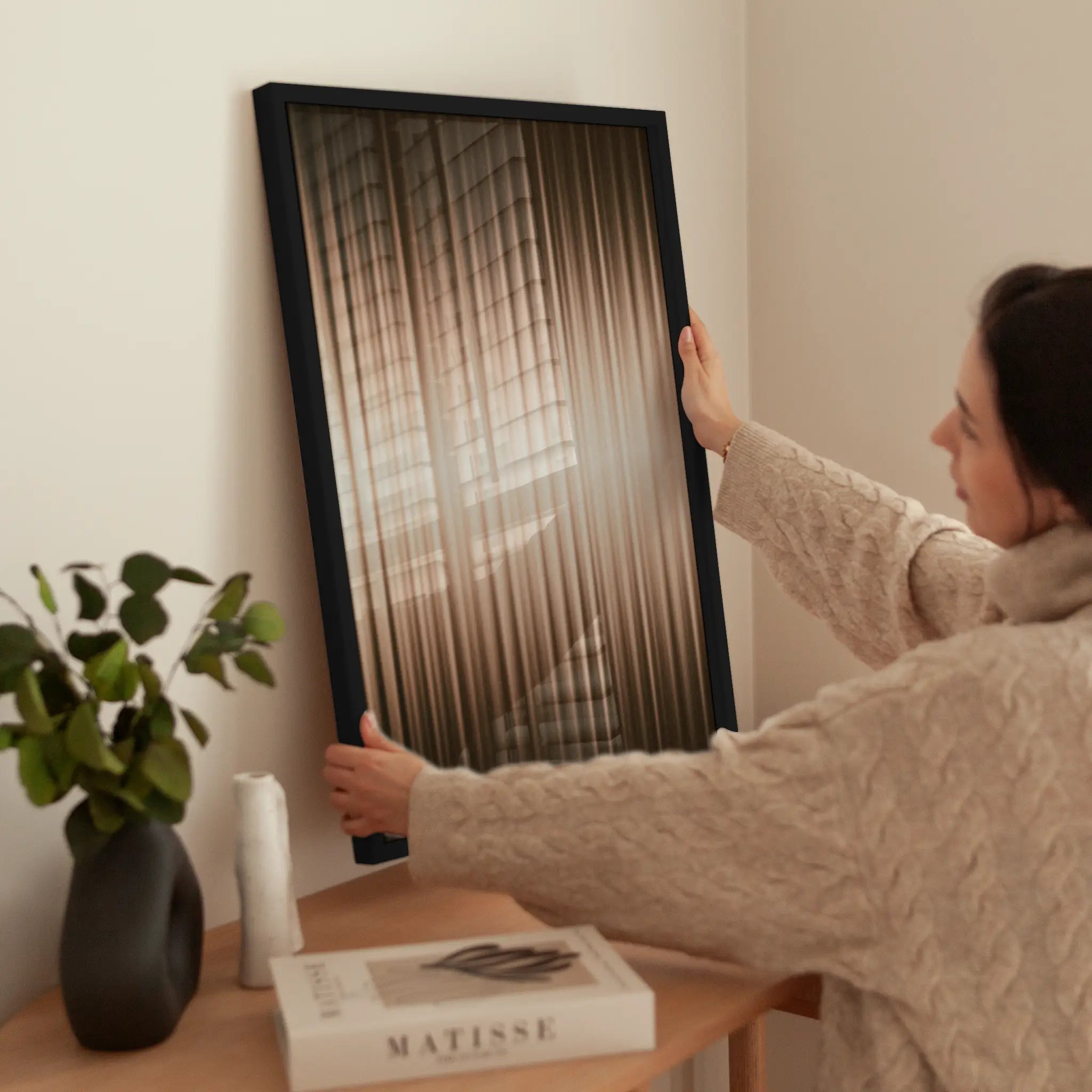 Curtain Texture wird aufgehängt