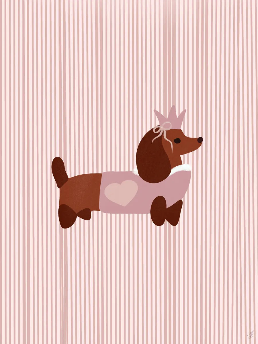 Dachshund Princess Poster