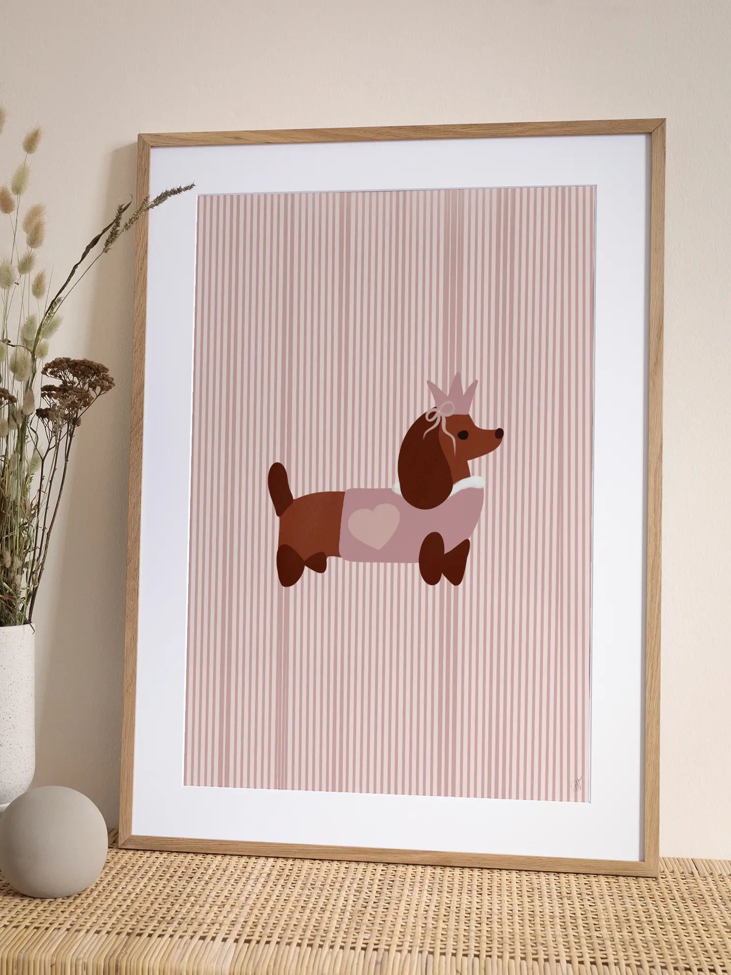 Dachshund Princess Poster