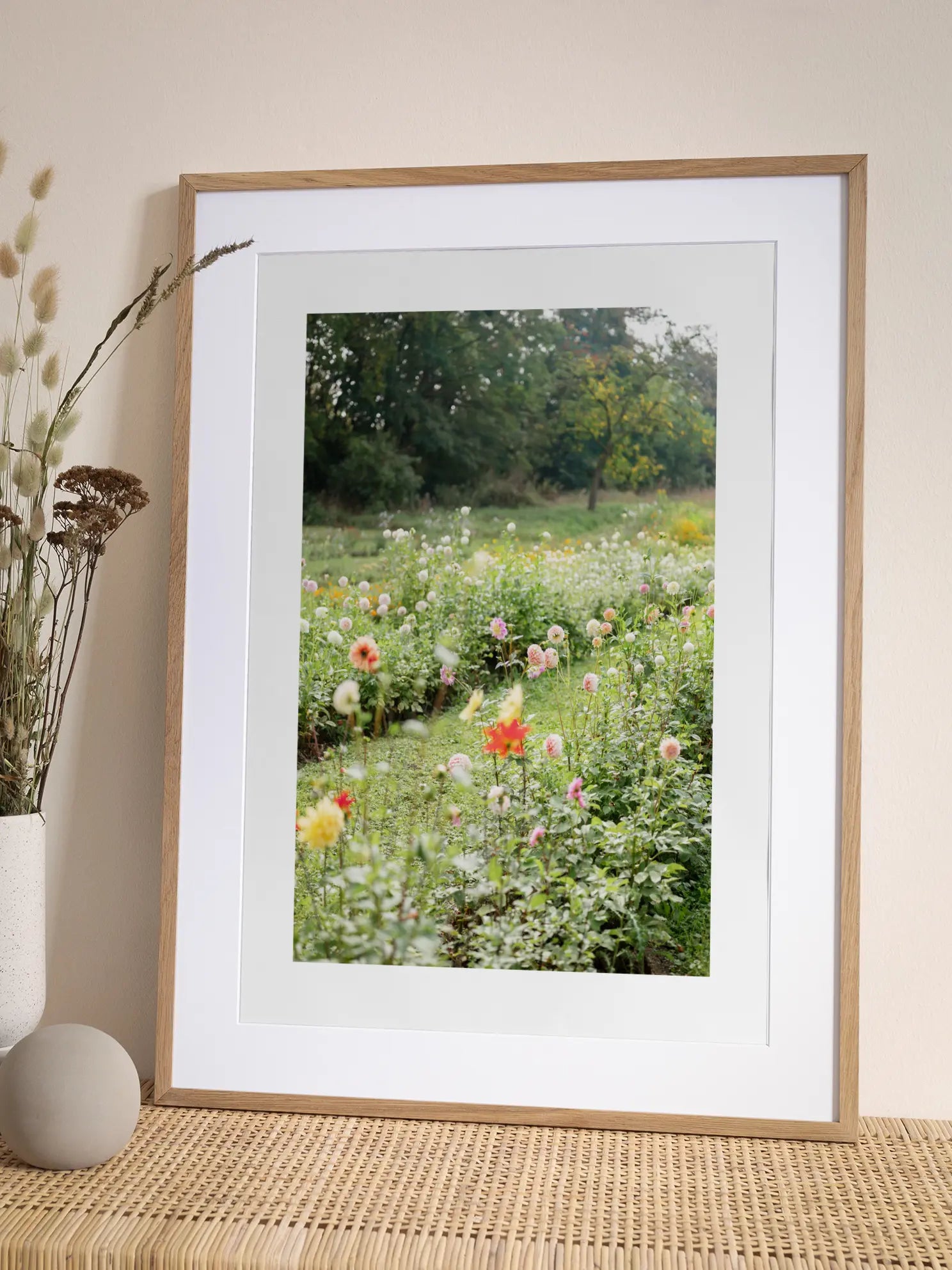 Dahlia Garden Meadow Poster