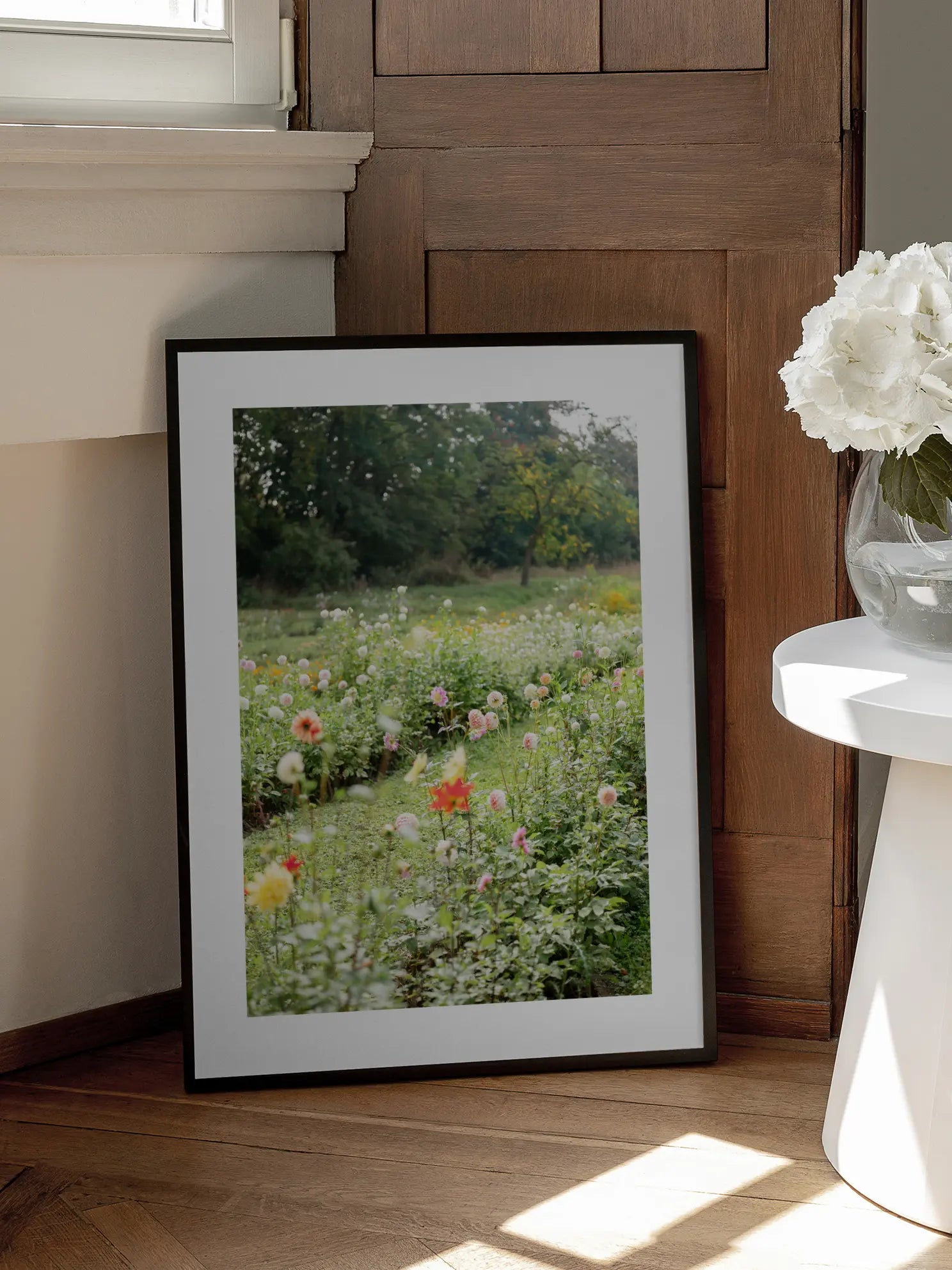 Dahlia Garden Meadow Poster