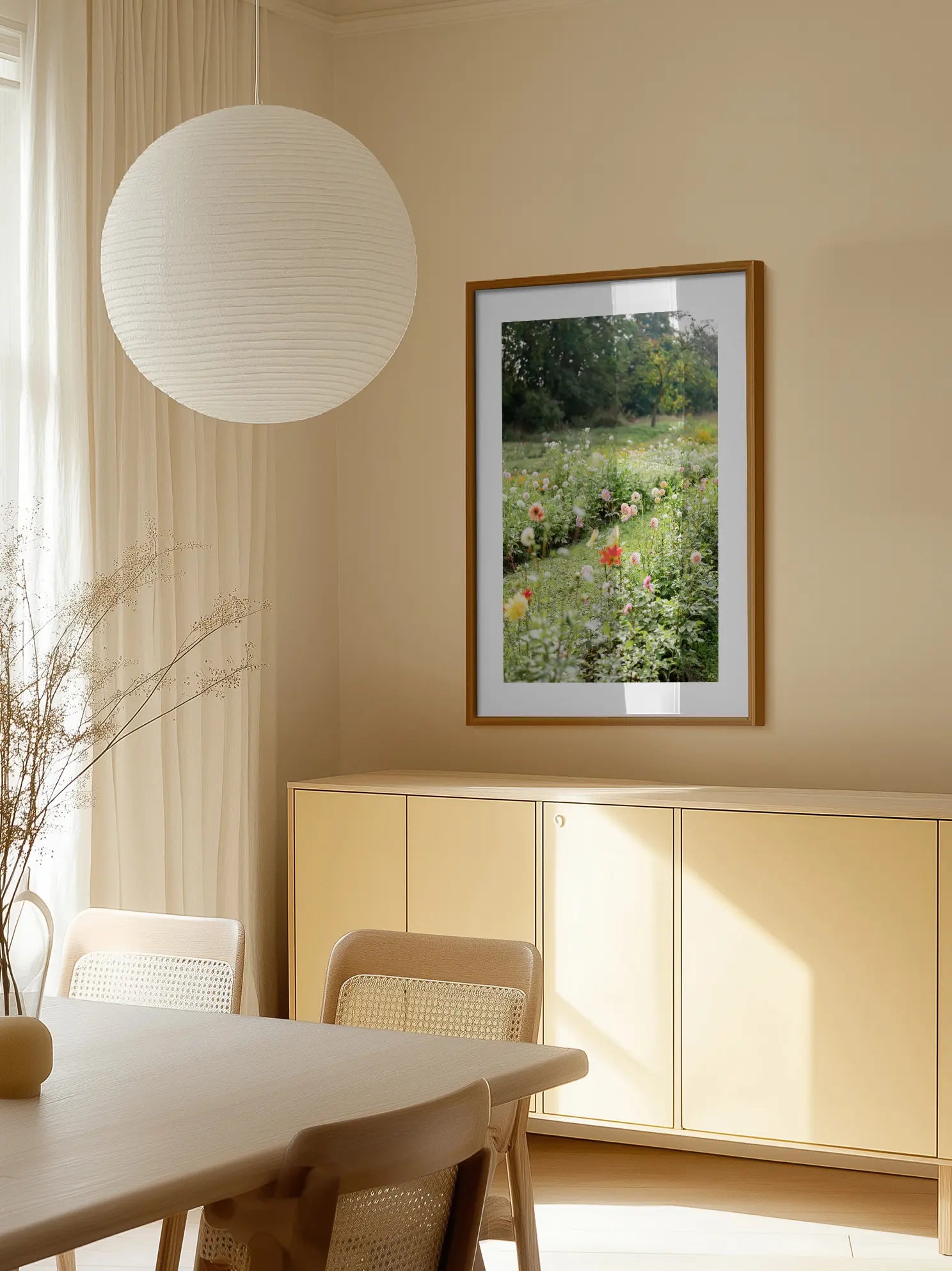 Dahlia Garden Meadow Poster
