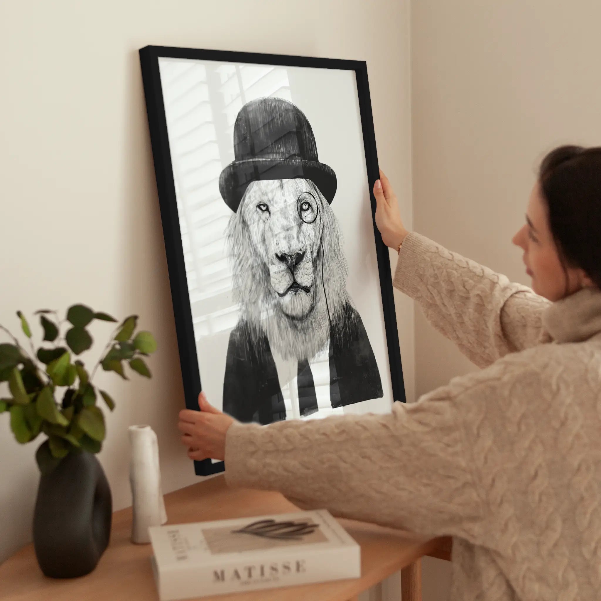 Dandy Lion wird aufgehängt