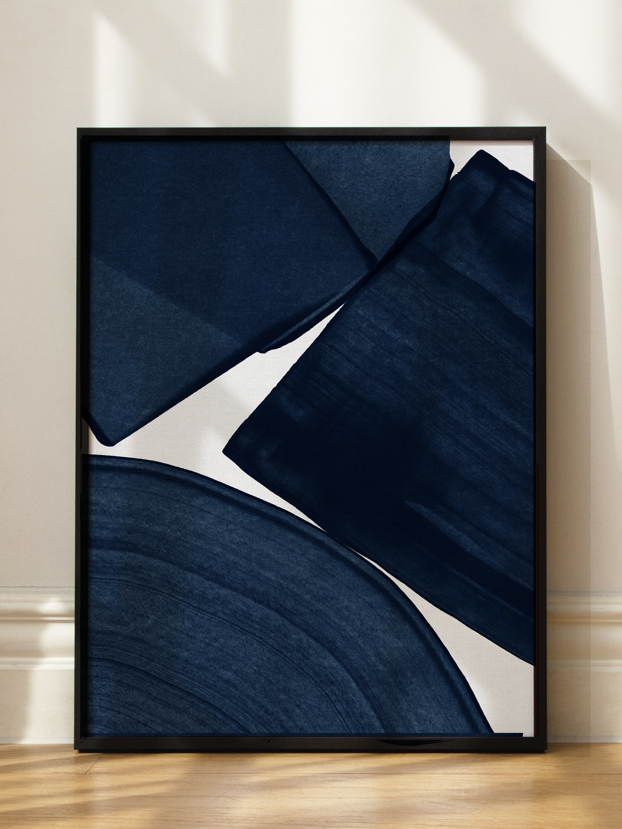 Dark Blue Strokes No2