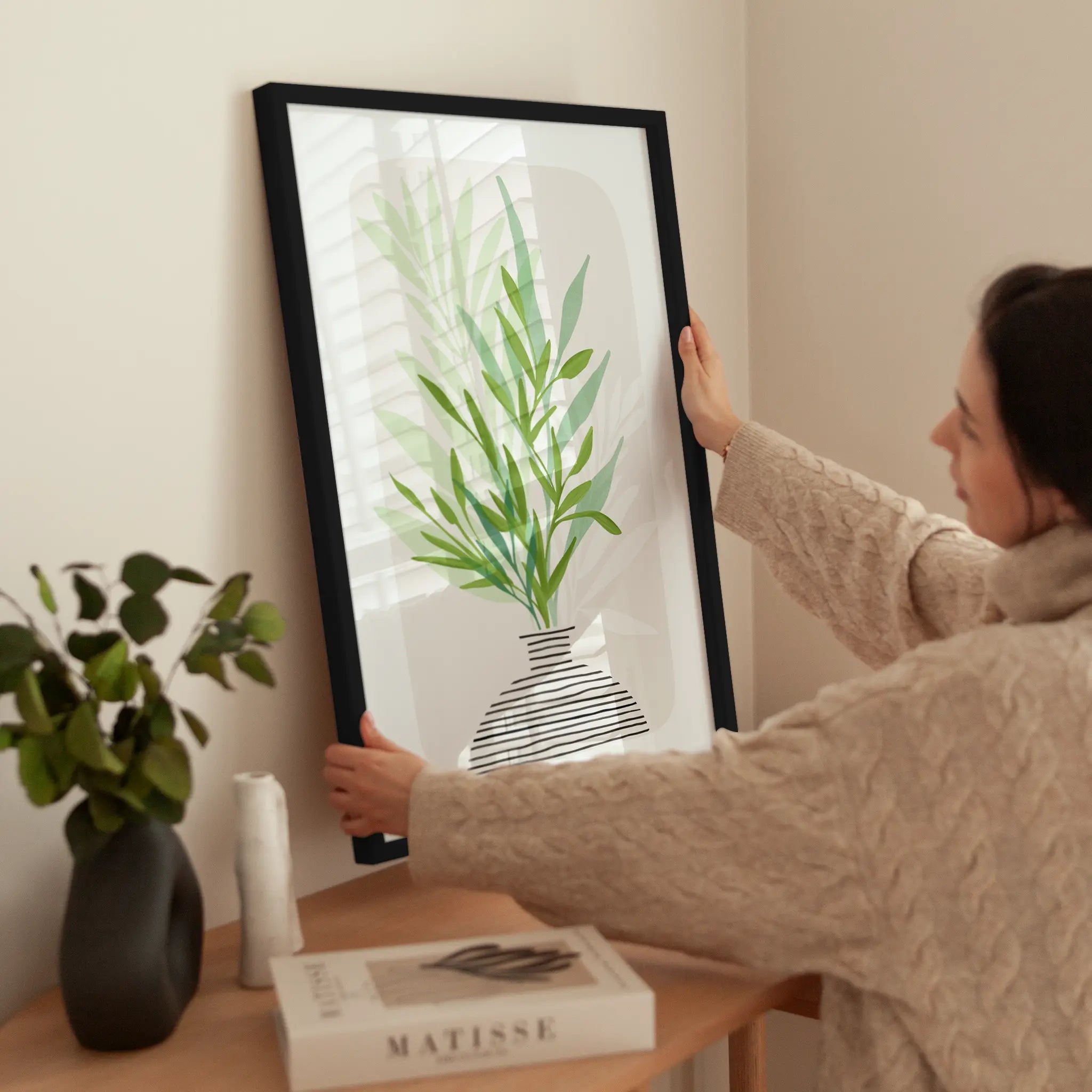 Decorative Botanical wird aufgehängt