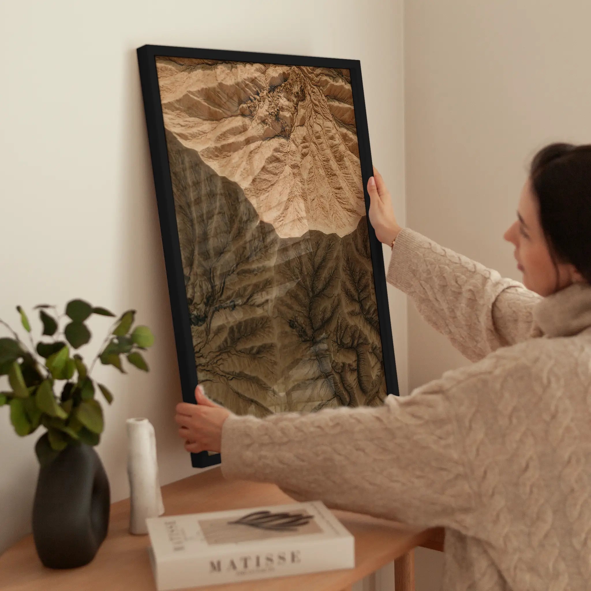 Desert Texture wird aufgehängt