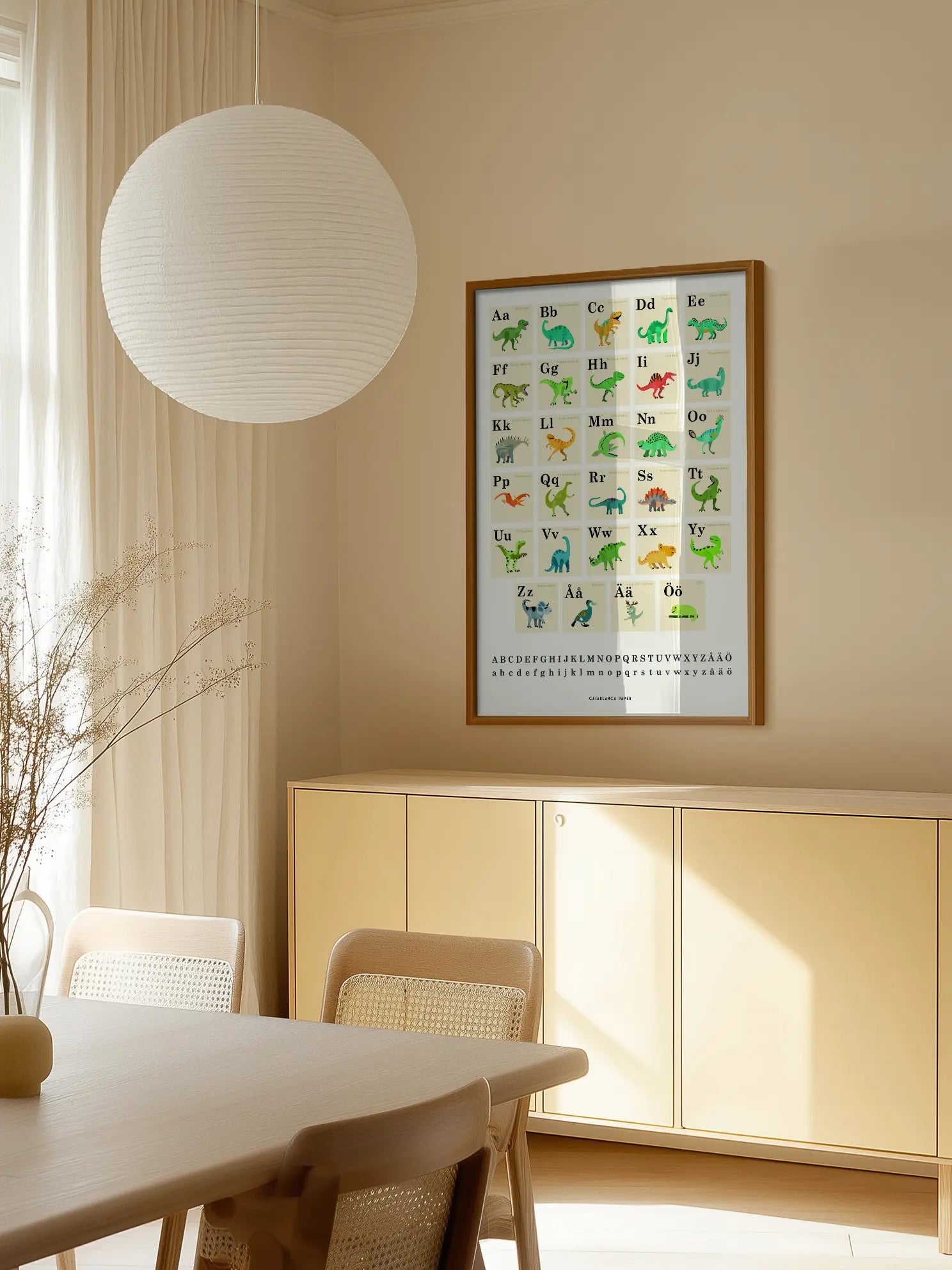 Dino Alphabet Poster