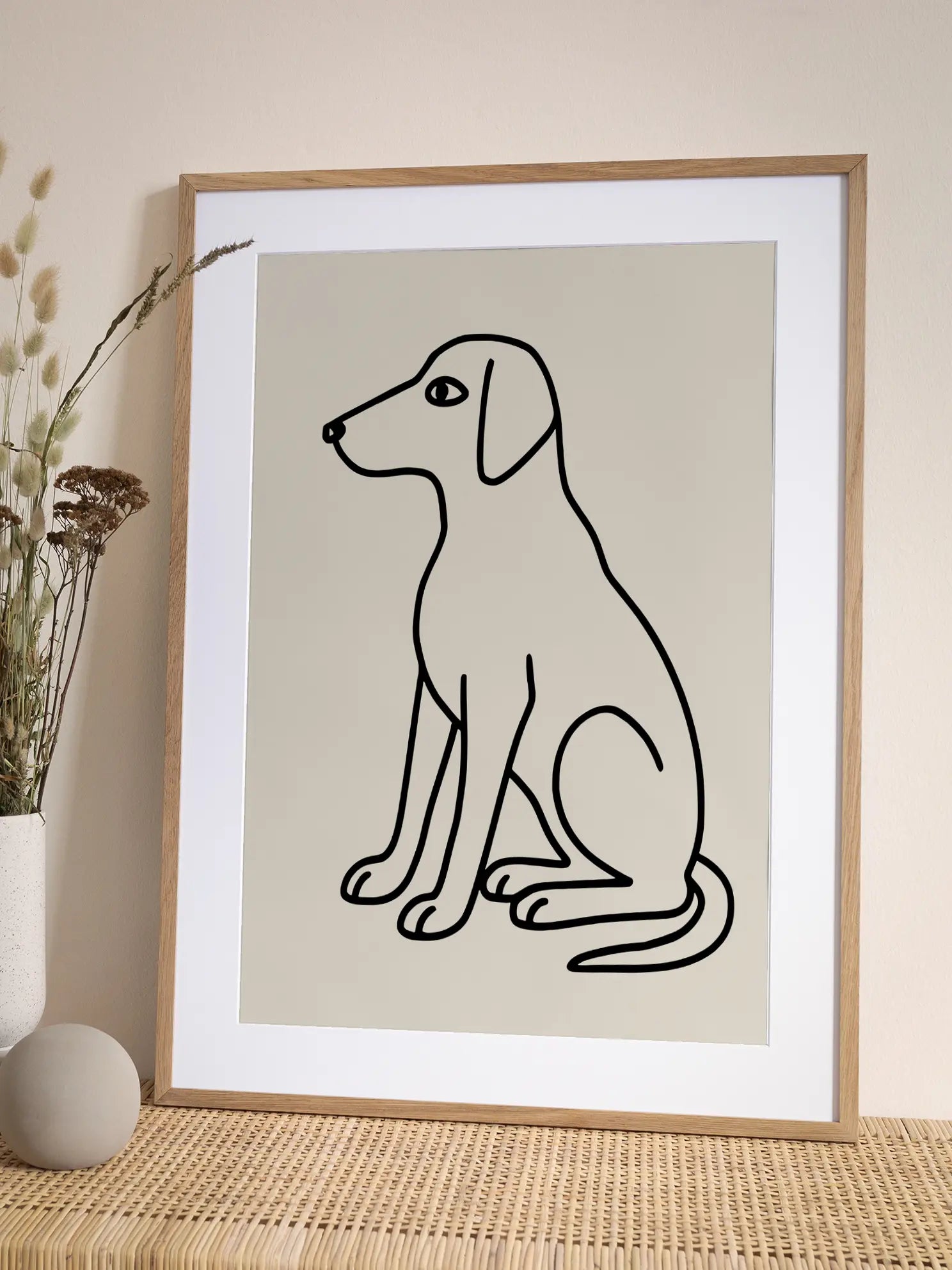 Dog Figure Poster