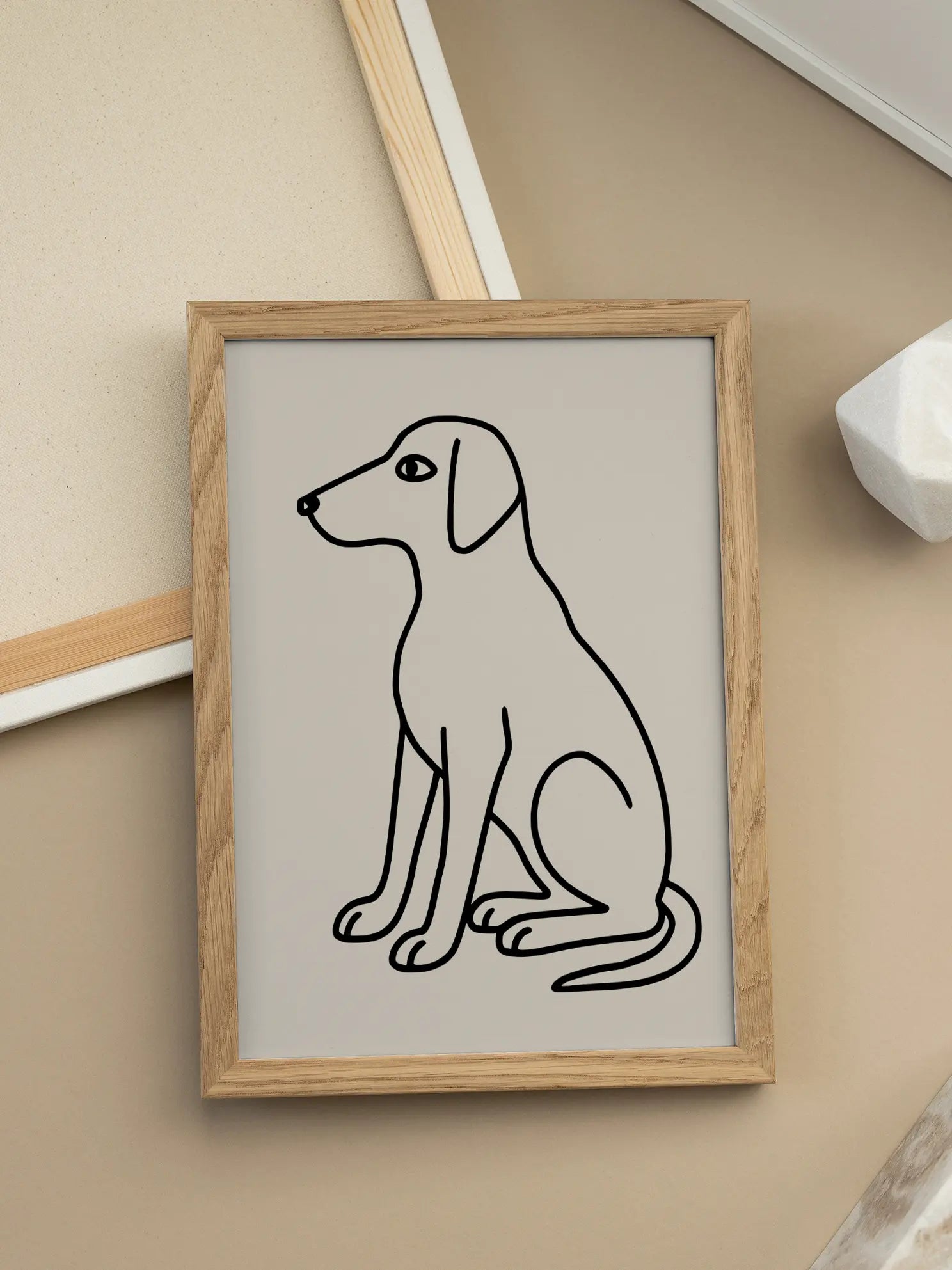 Dog Figure Poster