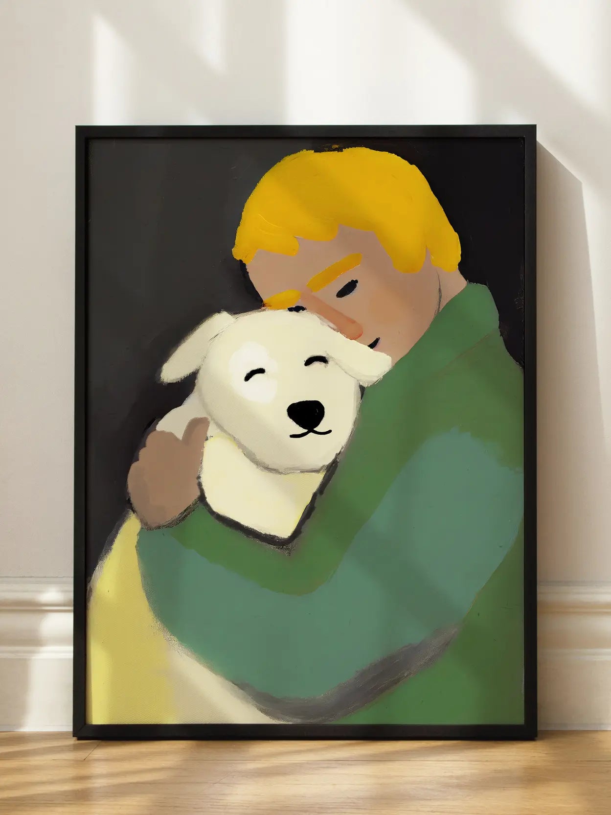 Dog Hug Poster