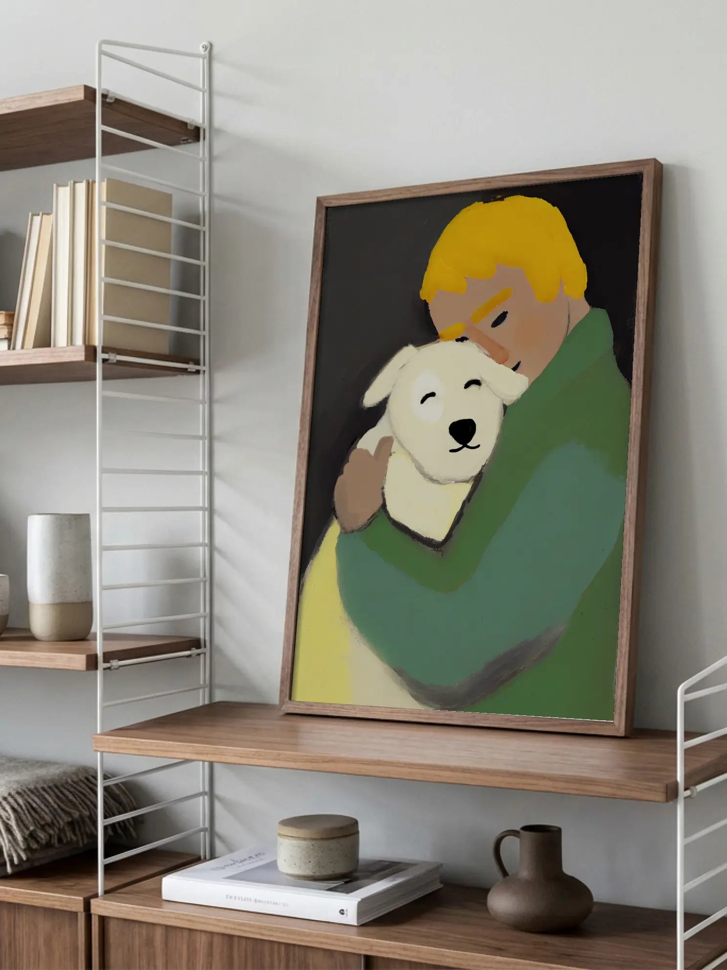 Dog Hug Poster