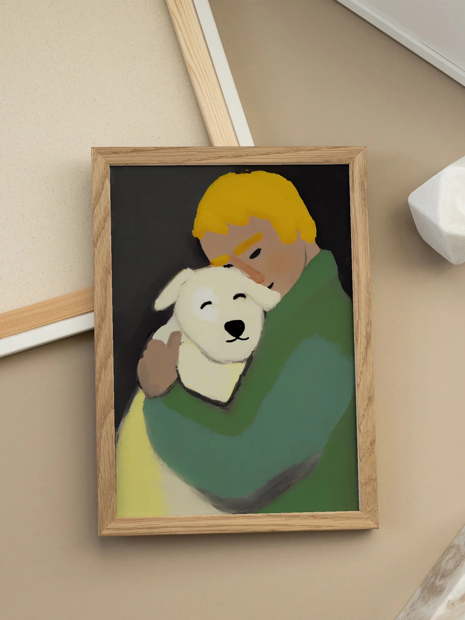 Dog Hug Poster