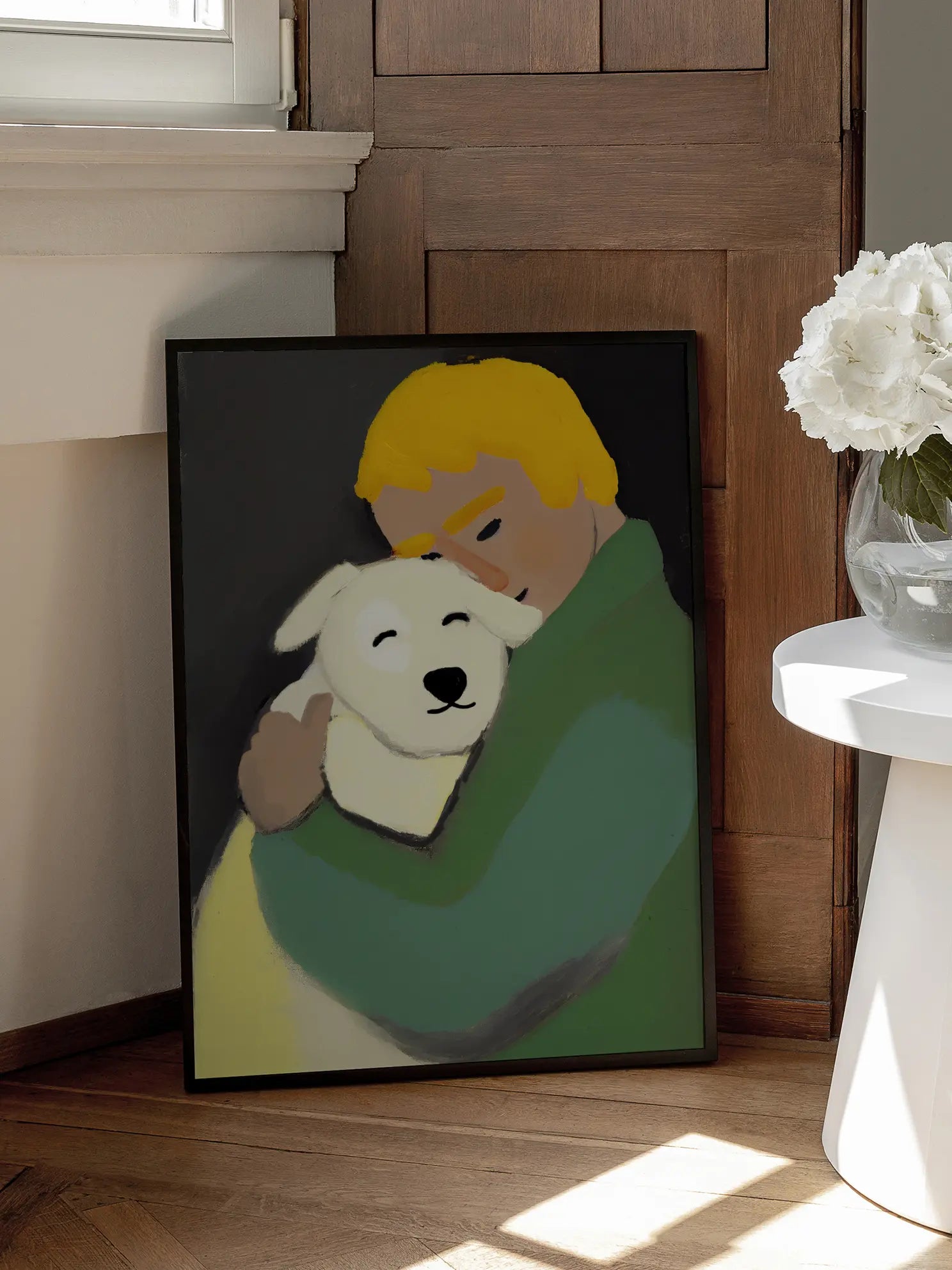 Dog Hug Poster