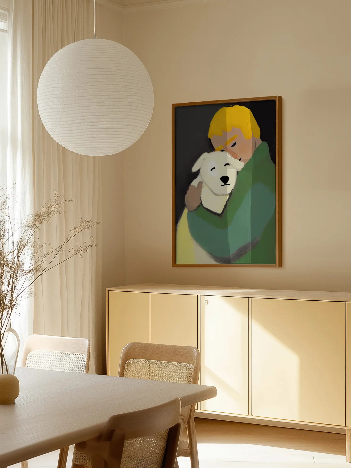 Dog Hug Poster