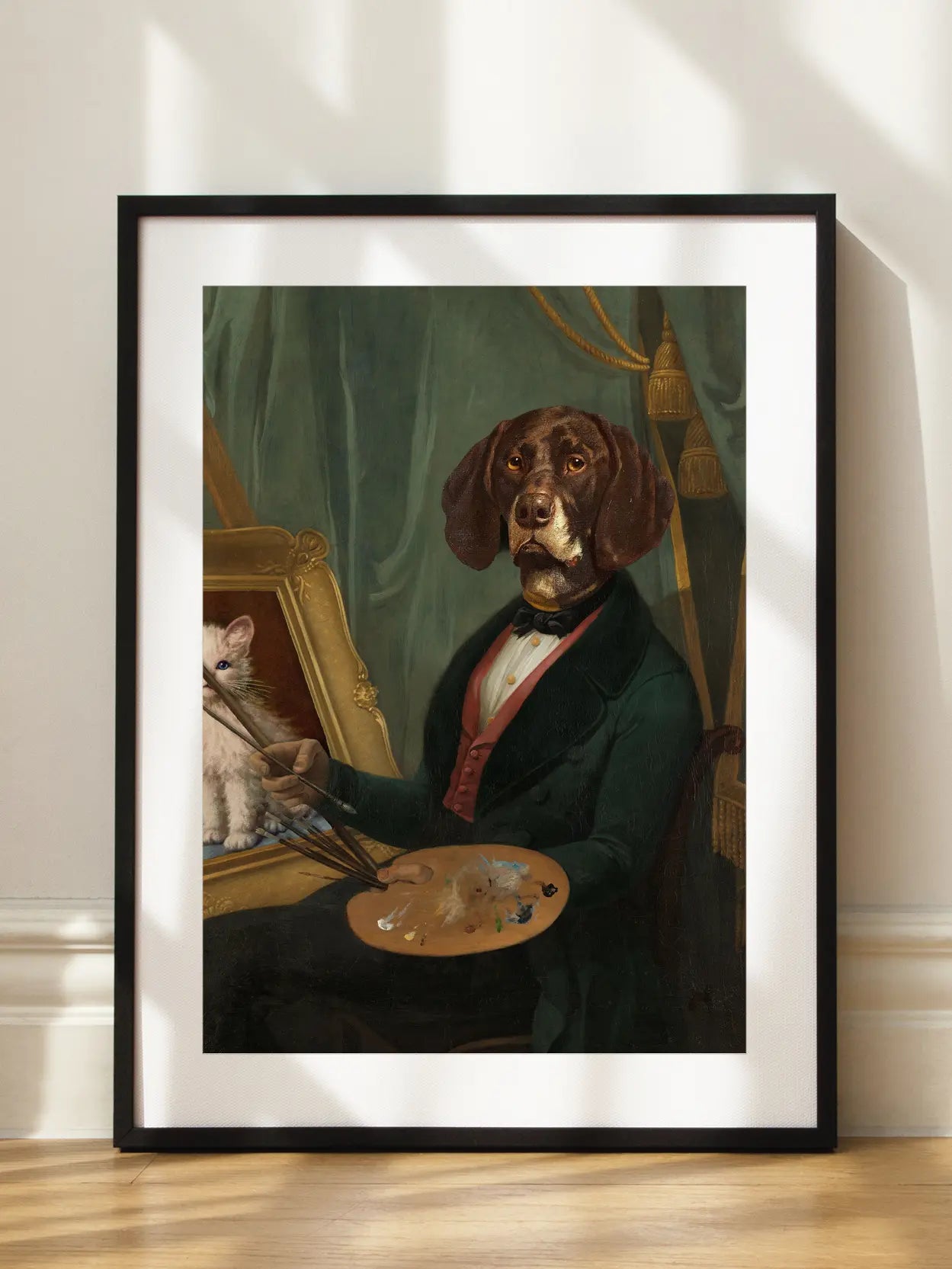 Dog Painter Poster
