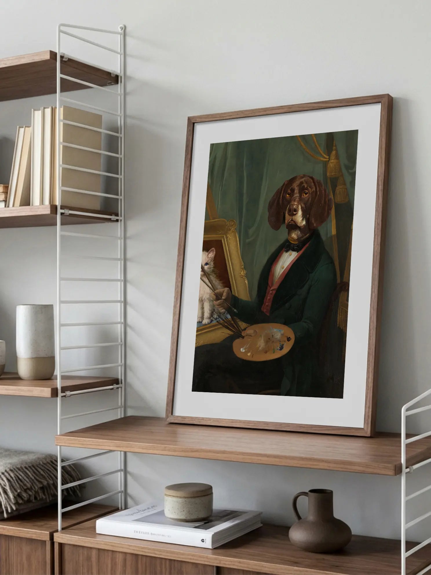Dog Painter Poster