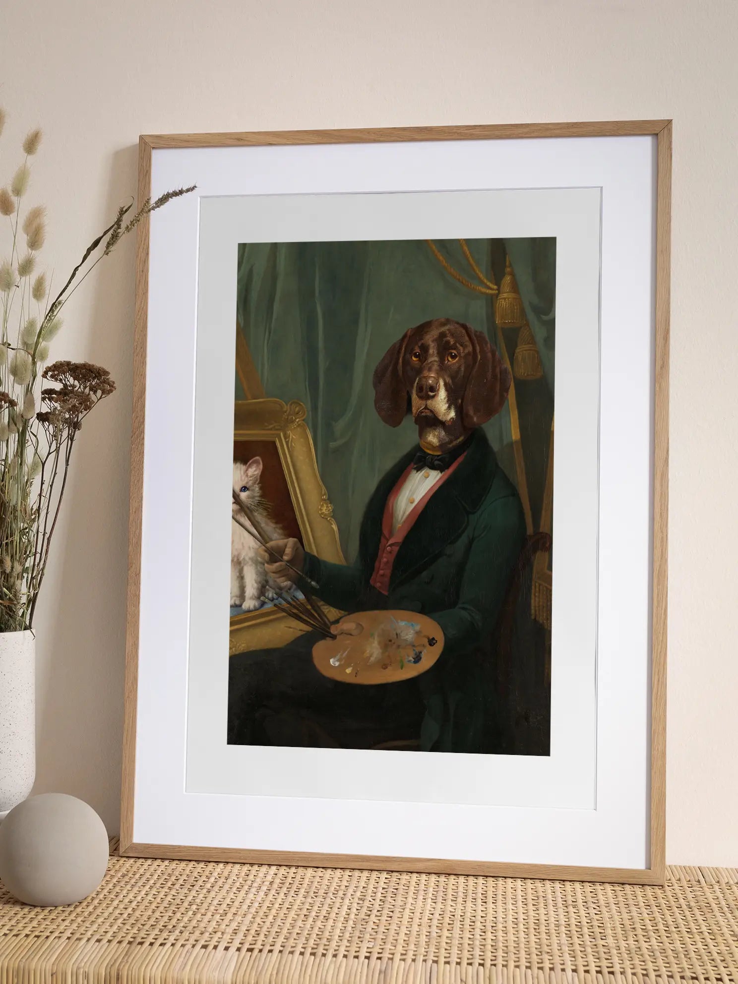 Dog Painter Poster